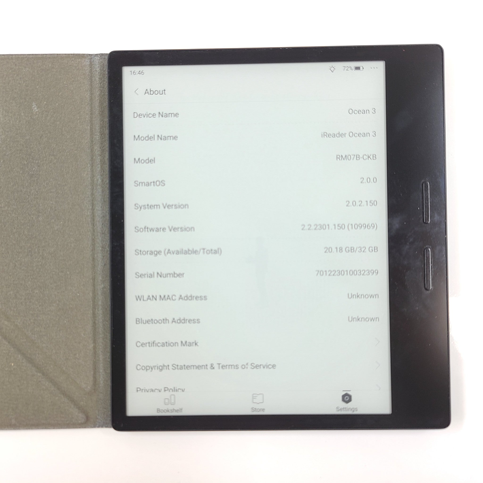 iReader Ocean 3 RM07B-CKB eBook 6in. 32GB Android eReader - Black