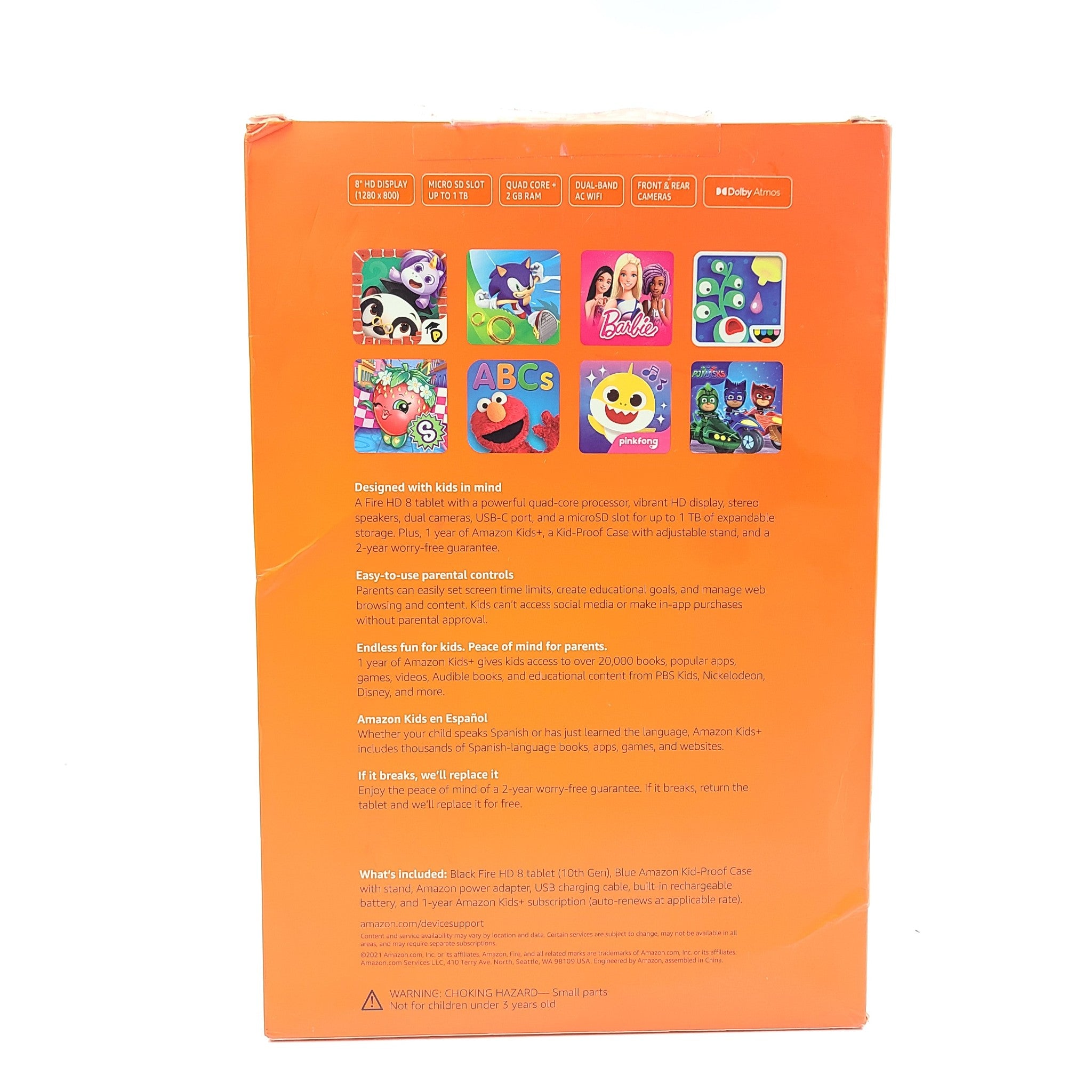 Amazon Fire HD 8 Kids- 32GB , Wi-Fi, 8" - Blue NEW in Box