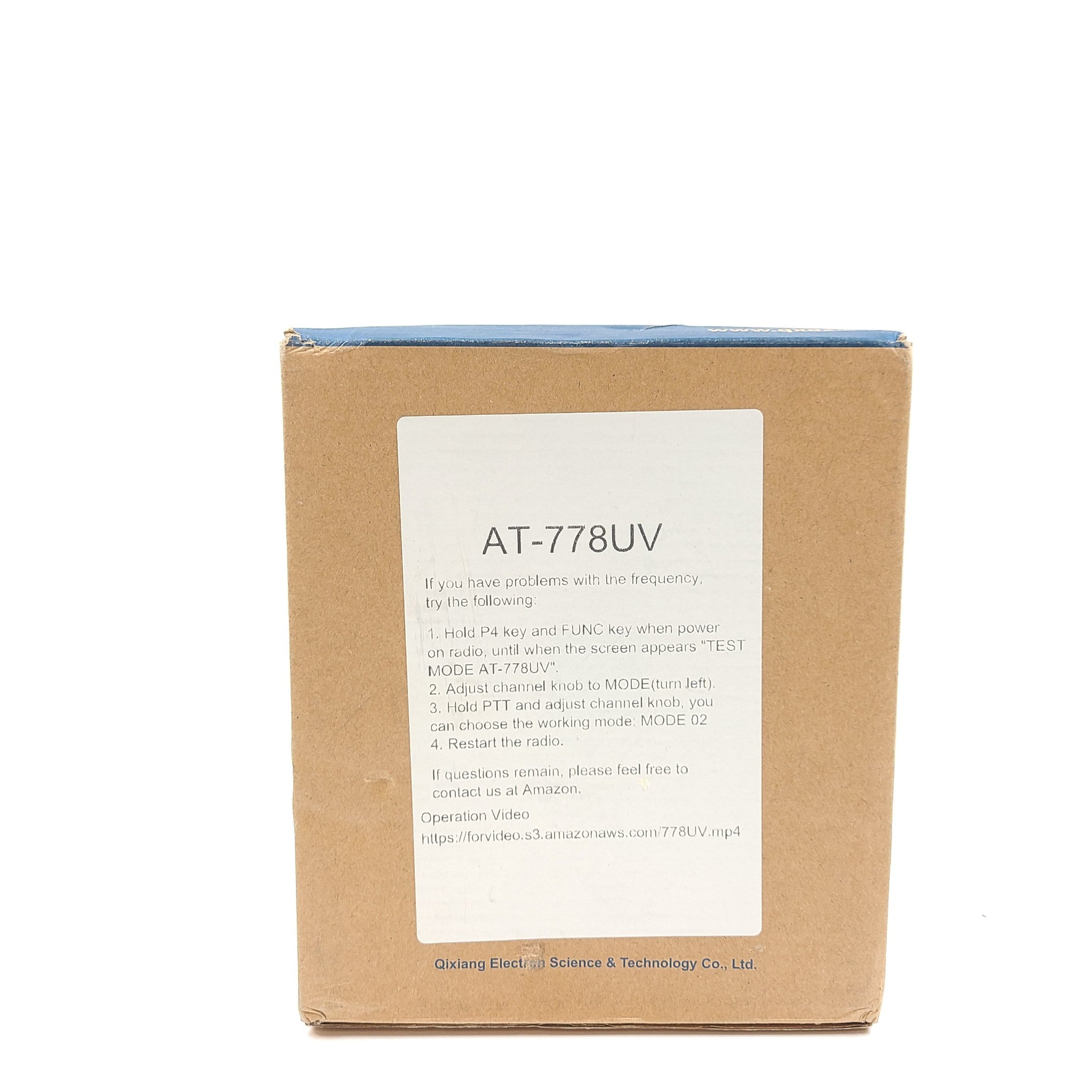 AnyTone AT-778UV 25W Dual Band 136-174 & 400-480MHz Amateur Radio Walkie Talkie