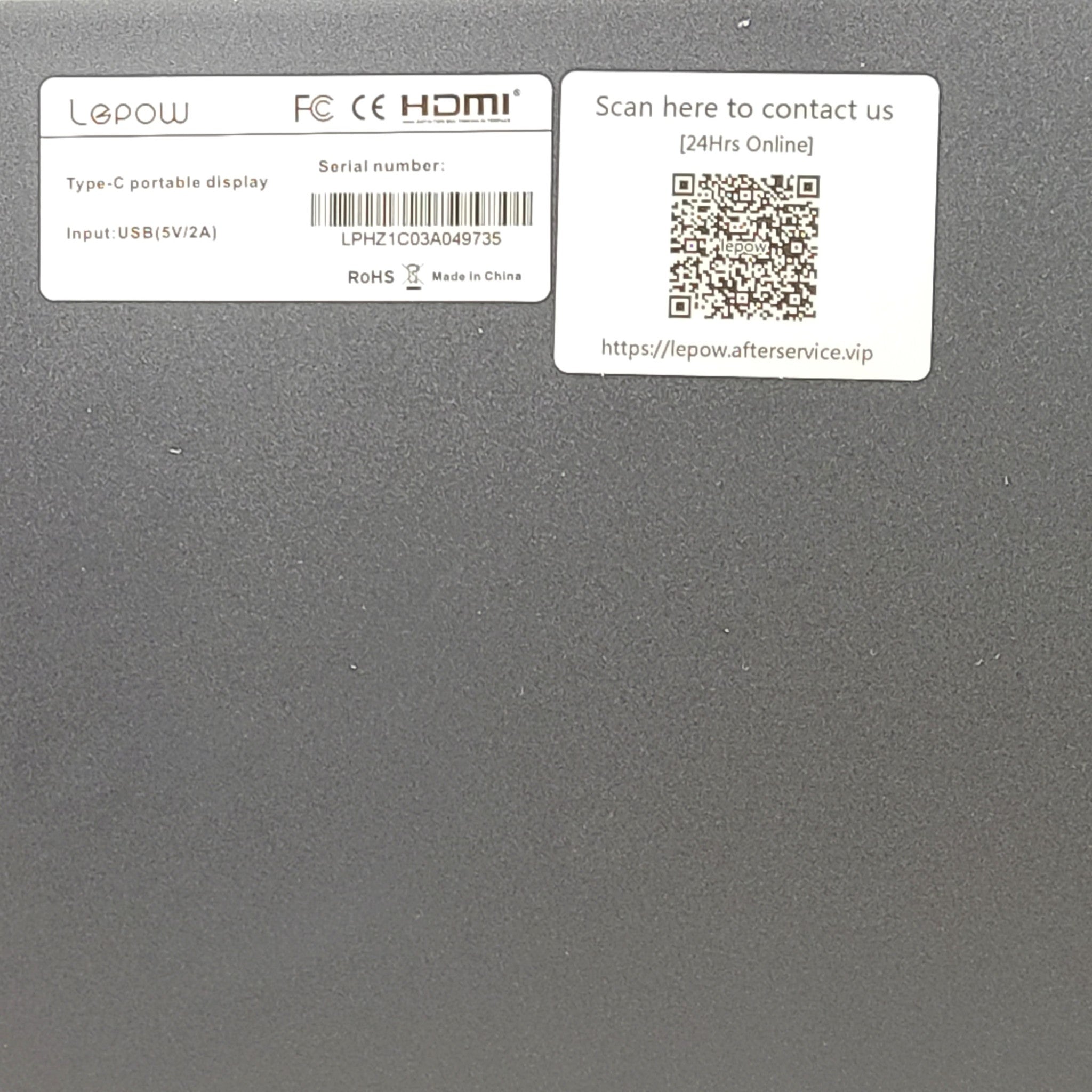 Lepow 15.6" USB-C Portable Display Monitor FHD 1080P Laptop Gaming Display