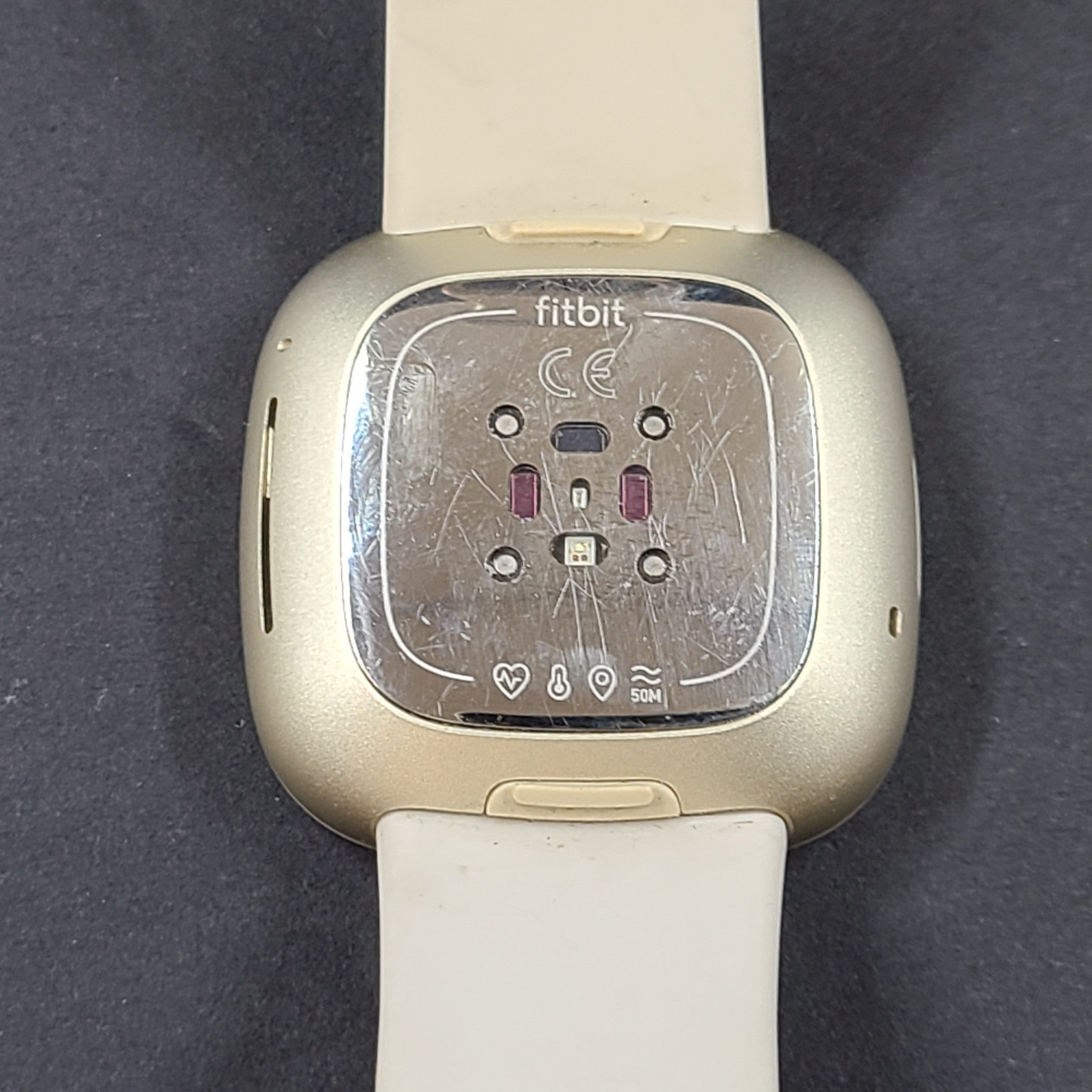 Fitbit Sense FB512 Fitness Tracker Heart Rate Monitor Gold GRADE B