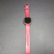 Fitbit Versa 4 FB523 Fitness Activity Tracker Watch Rose Gold Red Band GRADE B-