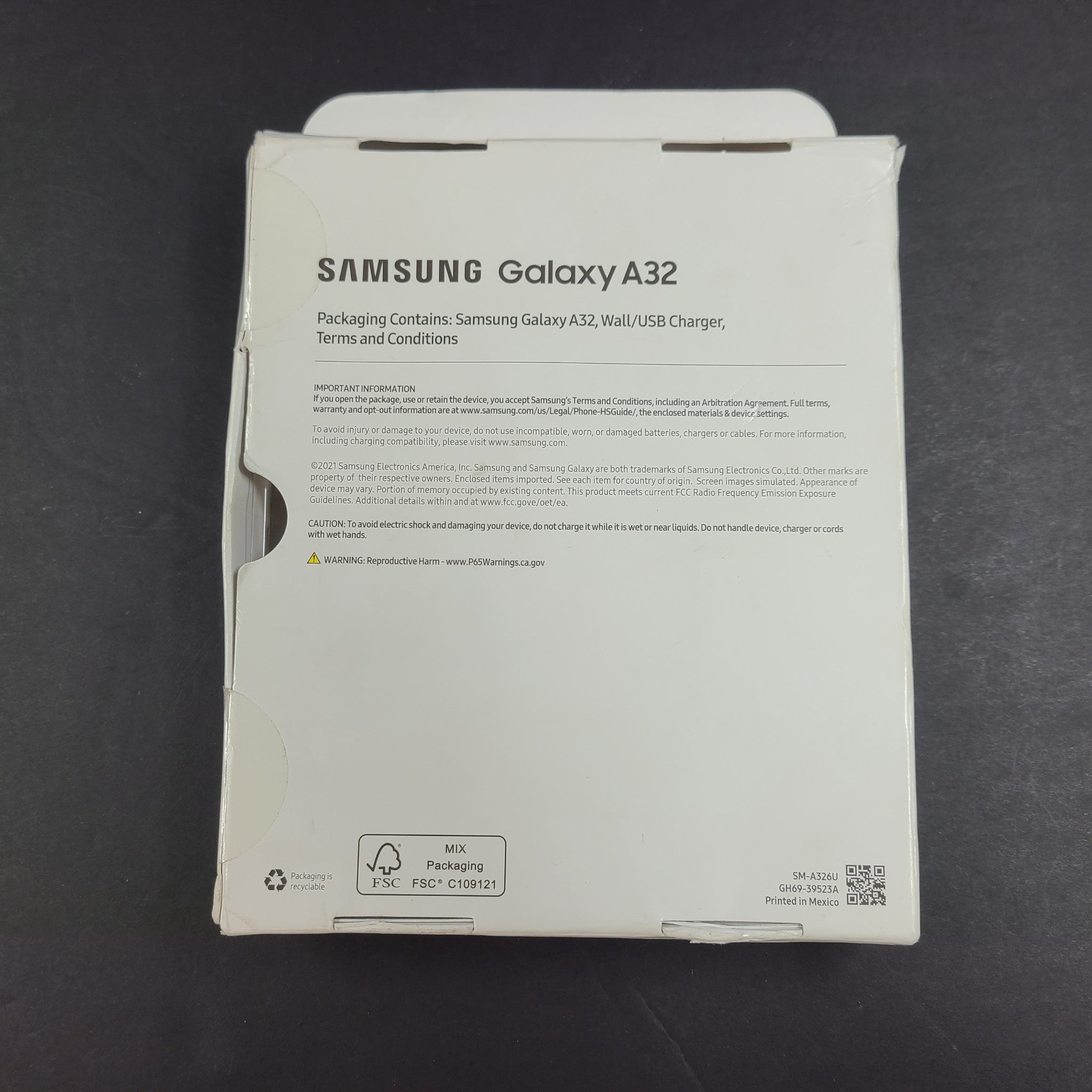 Samsung Galaxy A32 5G SM-A326U 64GB Unlocked Android Phone - Black OPEN BOX