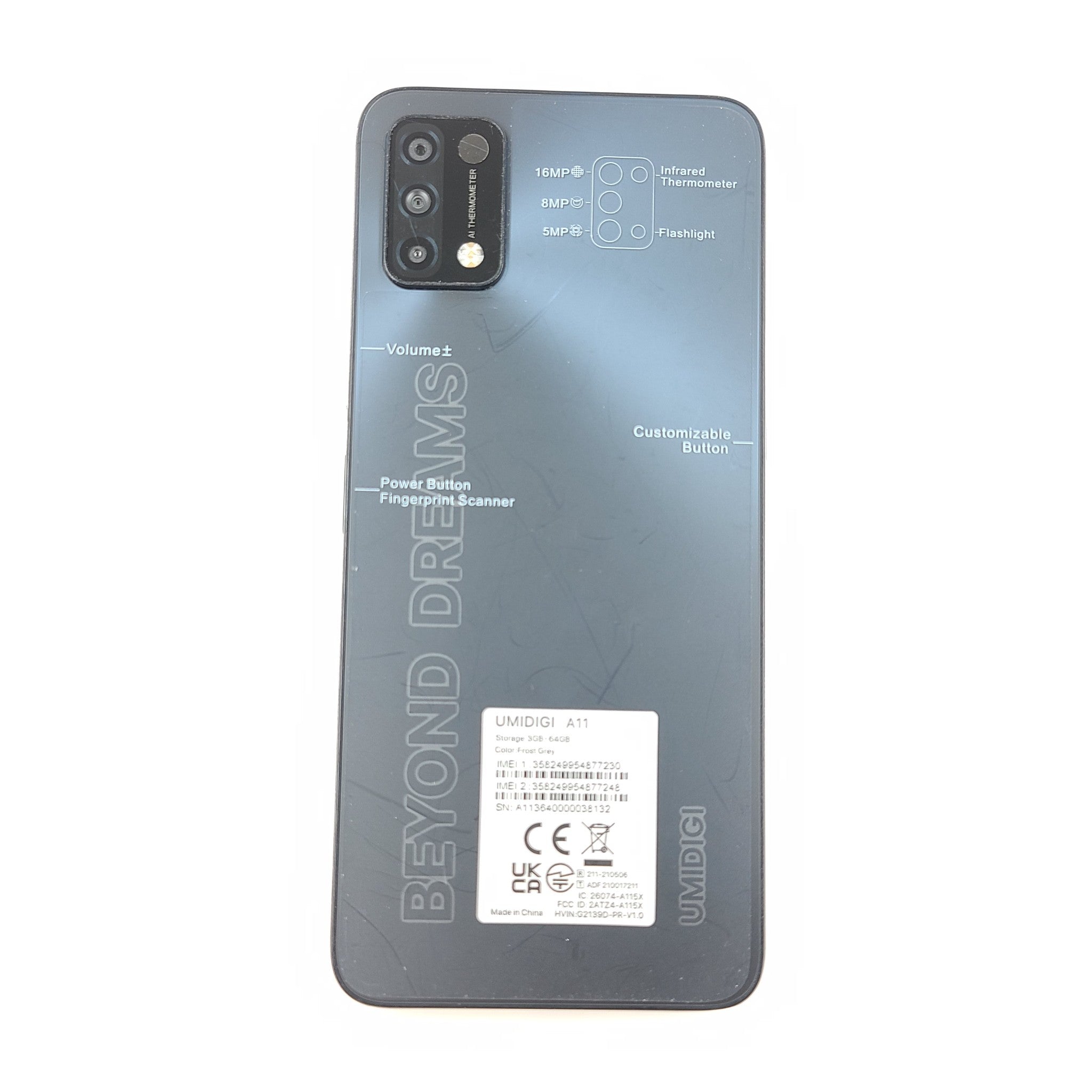 UMIDIGI A11 6.53'' Smartphone 16MP AI Triple Camera Dual SIM 5150mAh