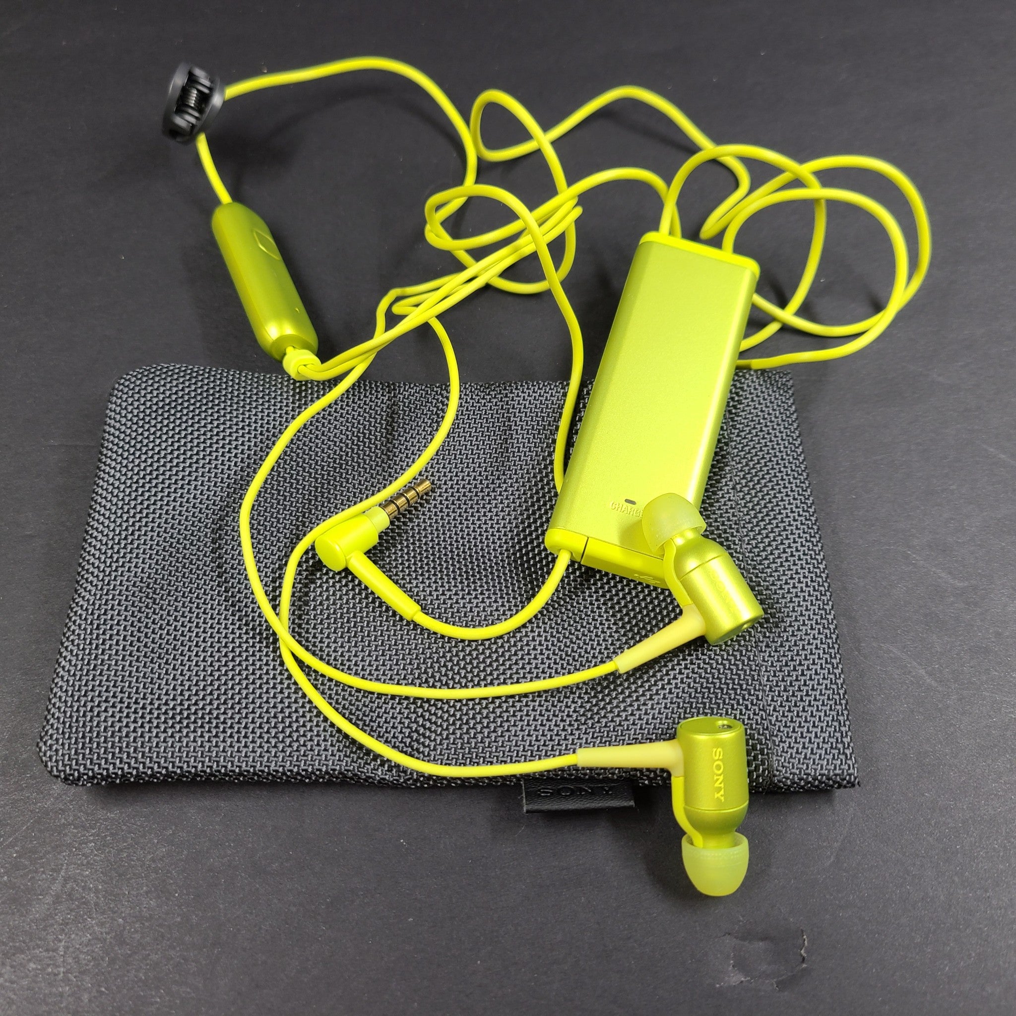 Sony MDR-EX750NA Noise Cancelling In-Ear Headphones Earbuds - Green