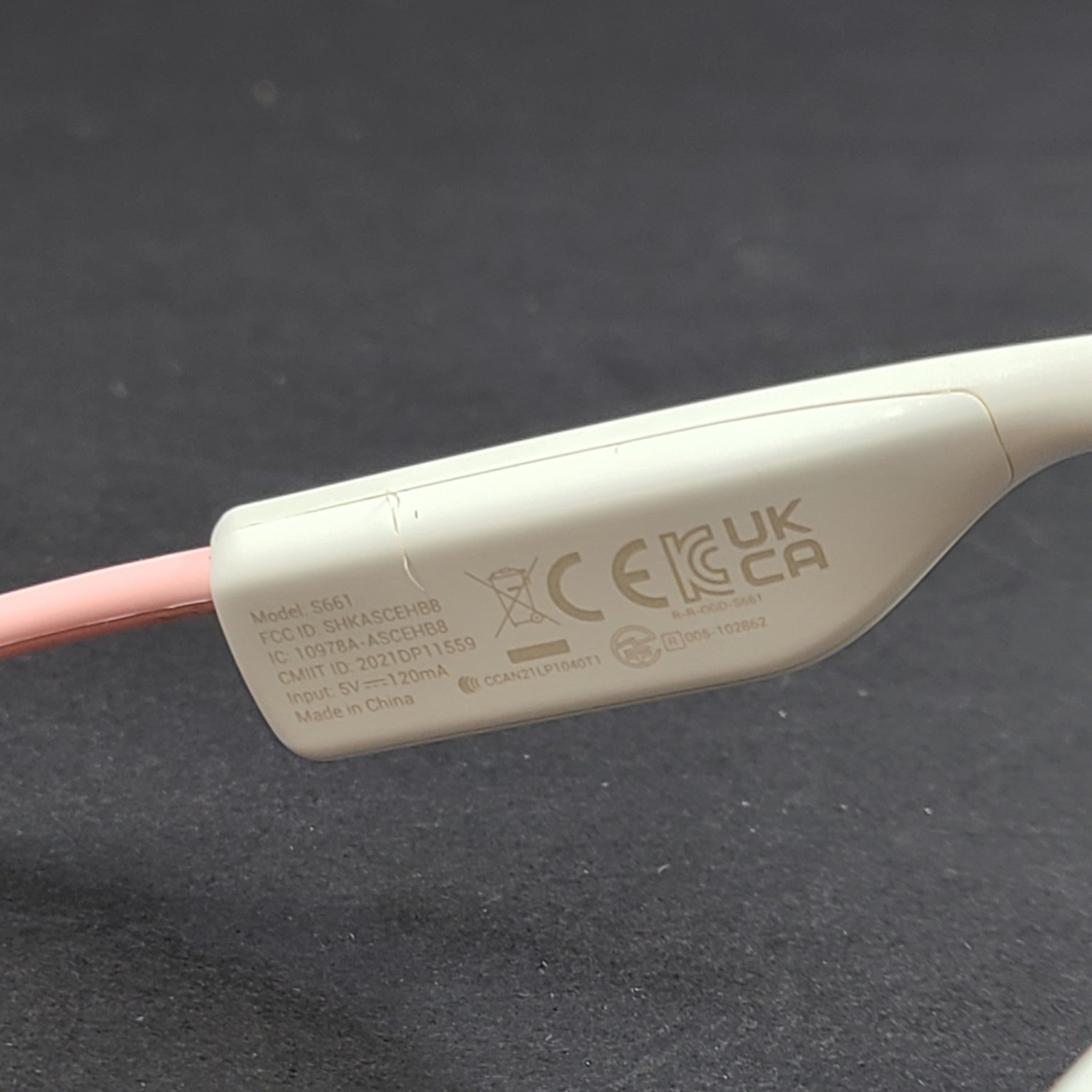 Shokz OpenMove Bone Conduction Headphones S661 Wireless - White & Pink