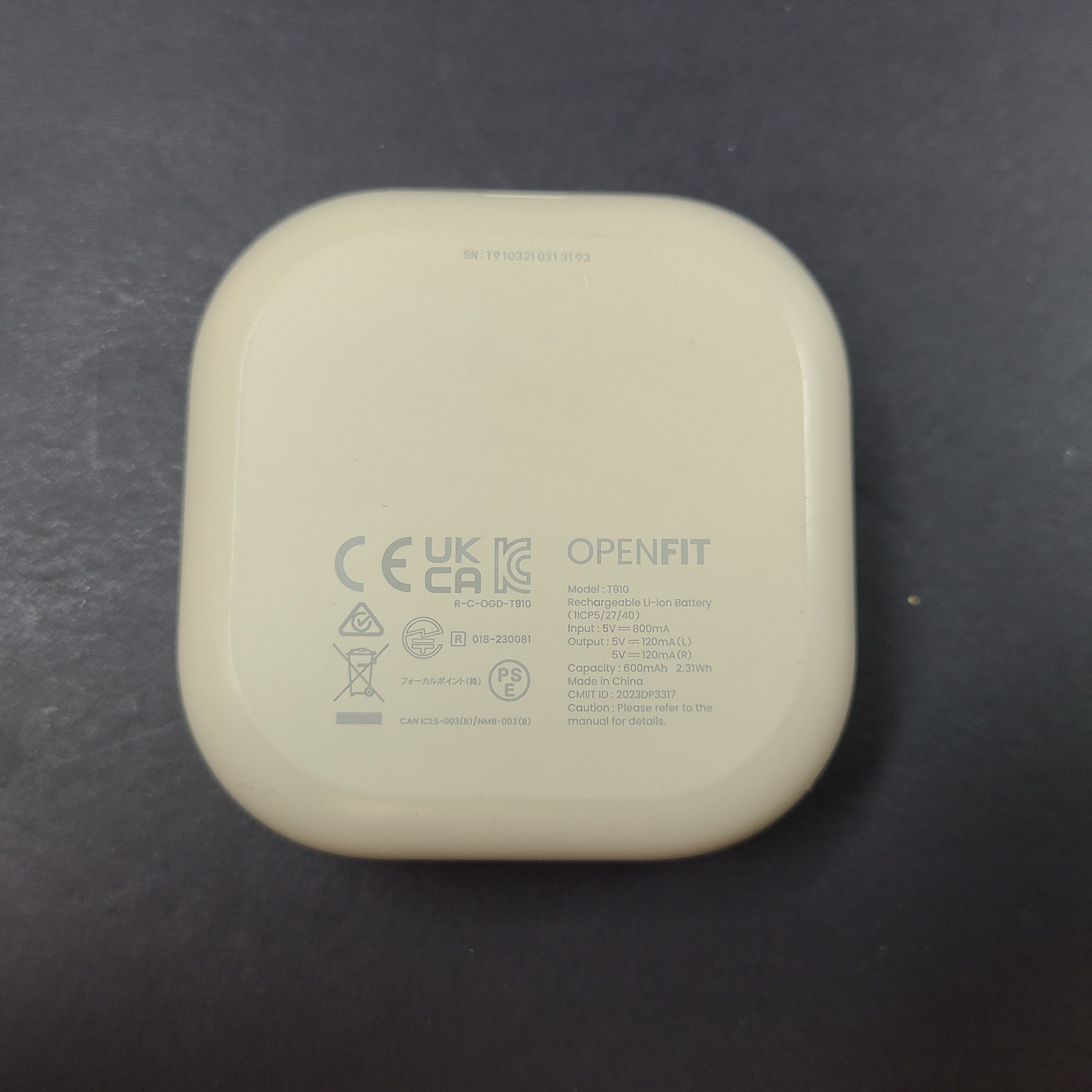 Shokz OpenFit T910 Open-Ear Bluetooth True Wireless Earbuds - Gray White