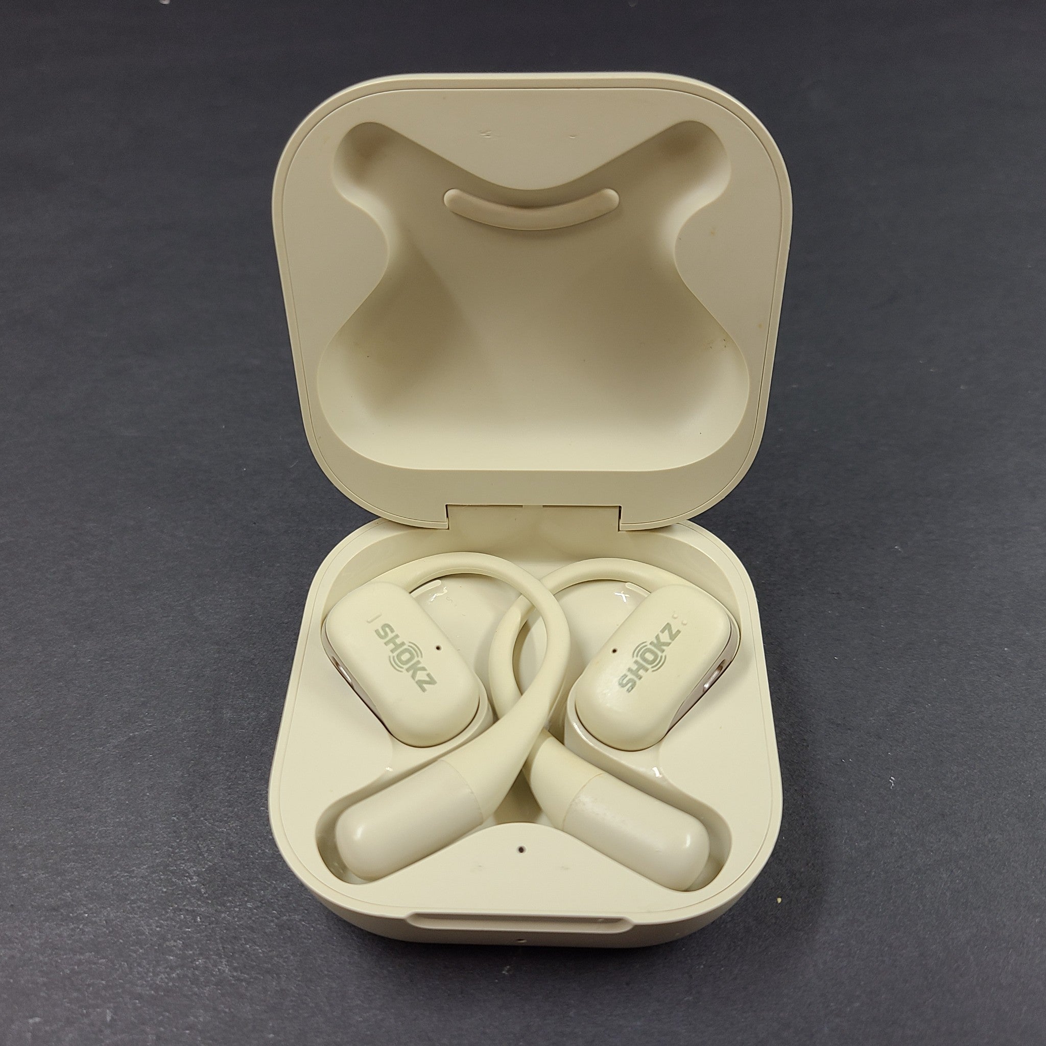 Shokz OpenFit T910 Open-Ear Bluetooth True Wireless Earbuds - Gray White