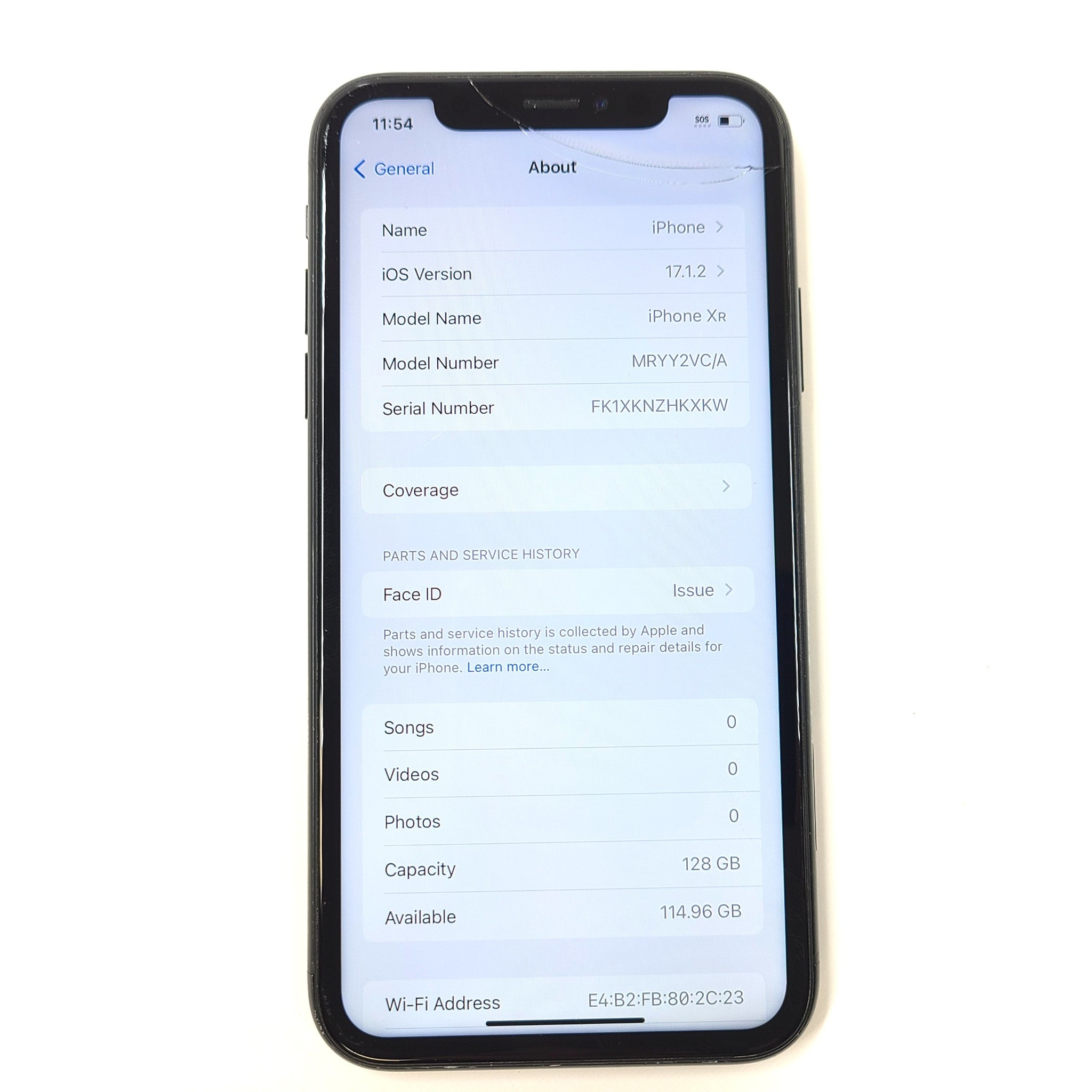Apple iPhone XR - 128 GB - Black (Unlocked) A1984 iOS Smartphone GRADE C