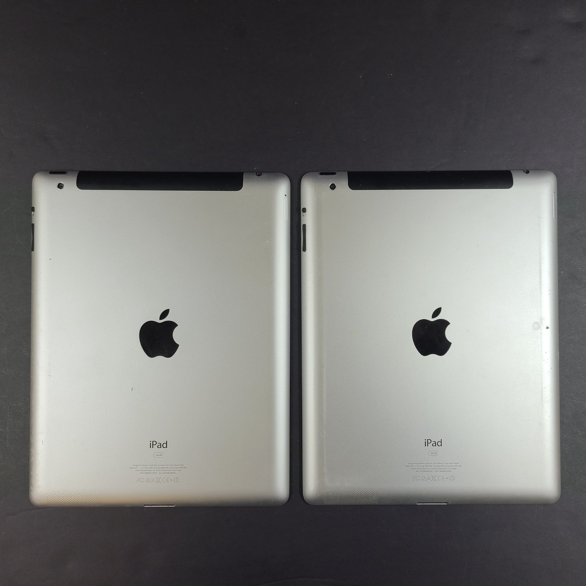 2x Apple iPad 2 A1396 16Gb Unlocked iPads - Great Condition Silver