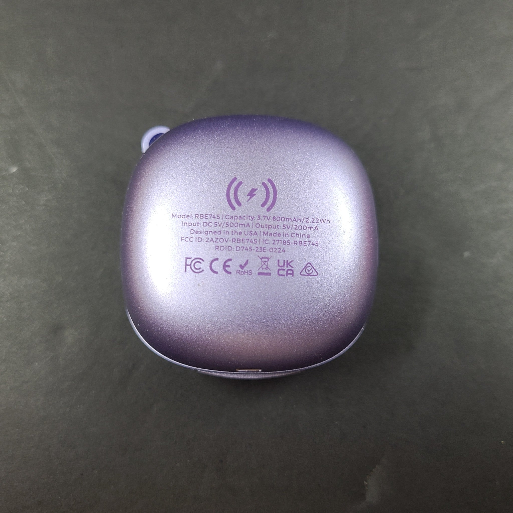 Raycon The Fitness RBE745 Pro Wireless Bluetooth In-Ear Earbuds Metallic Purple