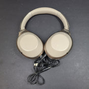 Sony MDR-1000X Beige Wireless Bluetooth Noise-Cancelling Headphones - READ