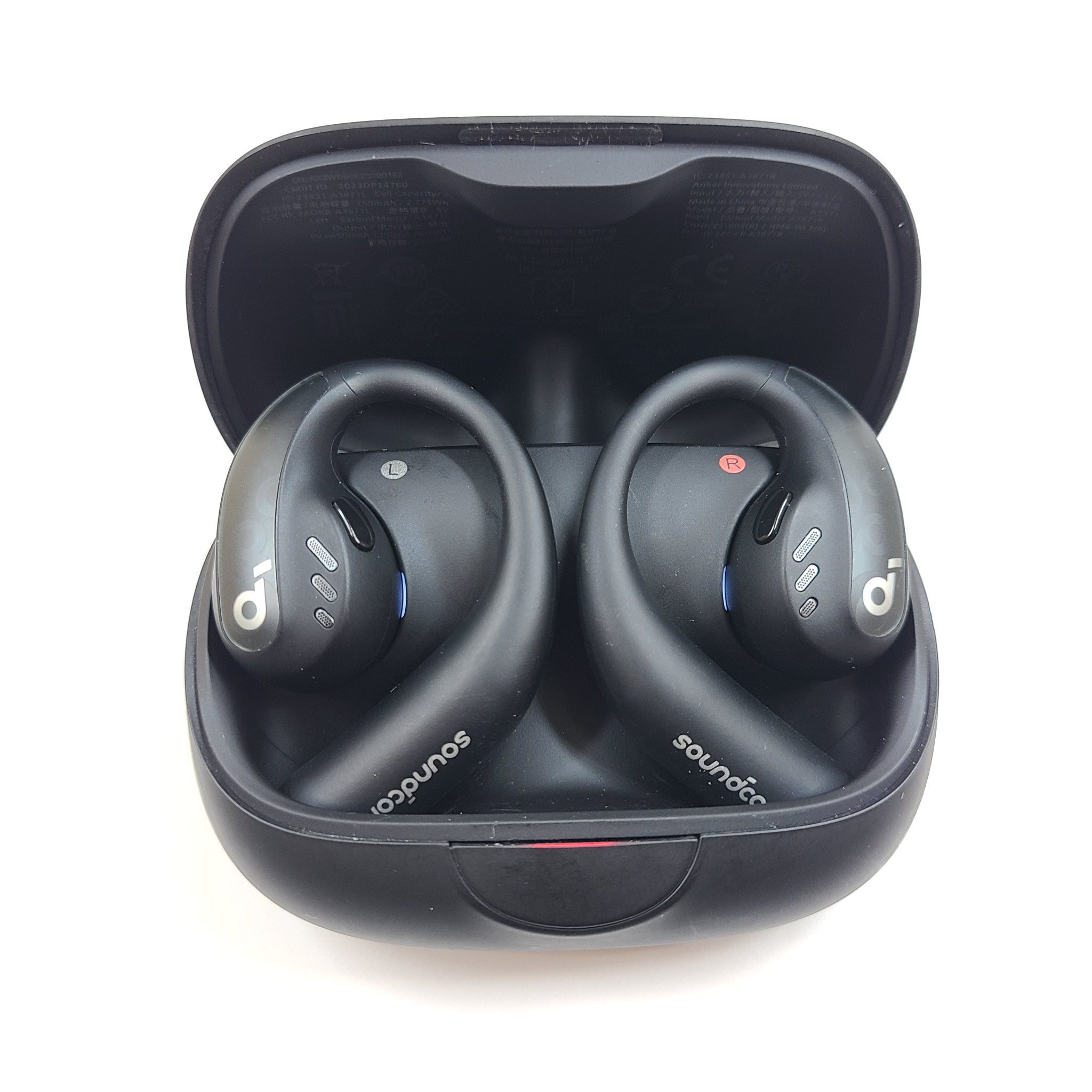Anker Soundcore AeroFit Pro Open-Ear Wireless Earbuds A3871 - Black