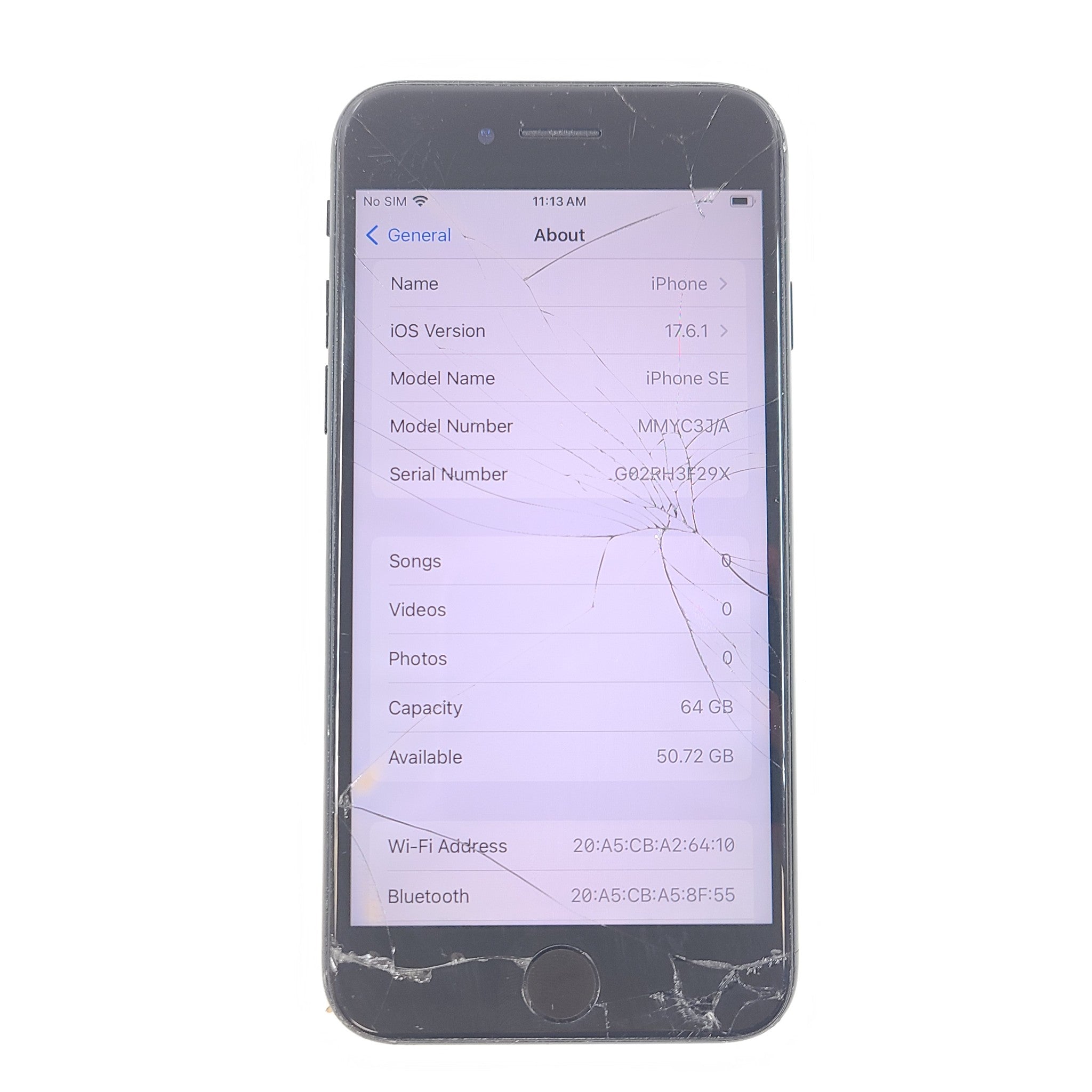 Apple iPhone SE 3 (2022) A2782 64GB Blue Unlocked iOS Smartphone - GRADE C