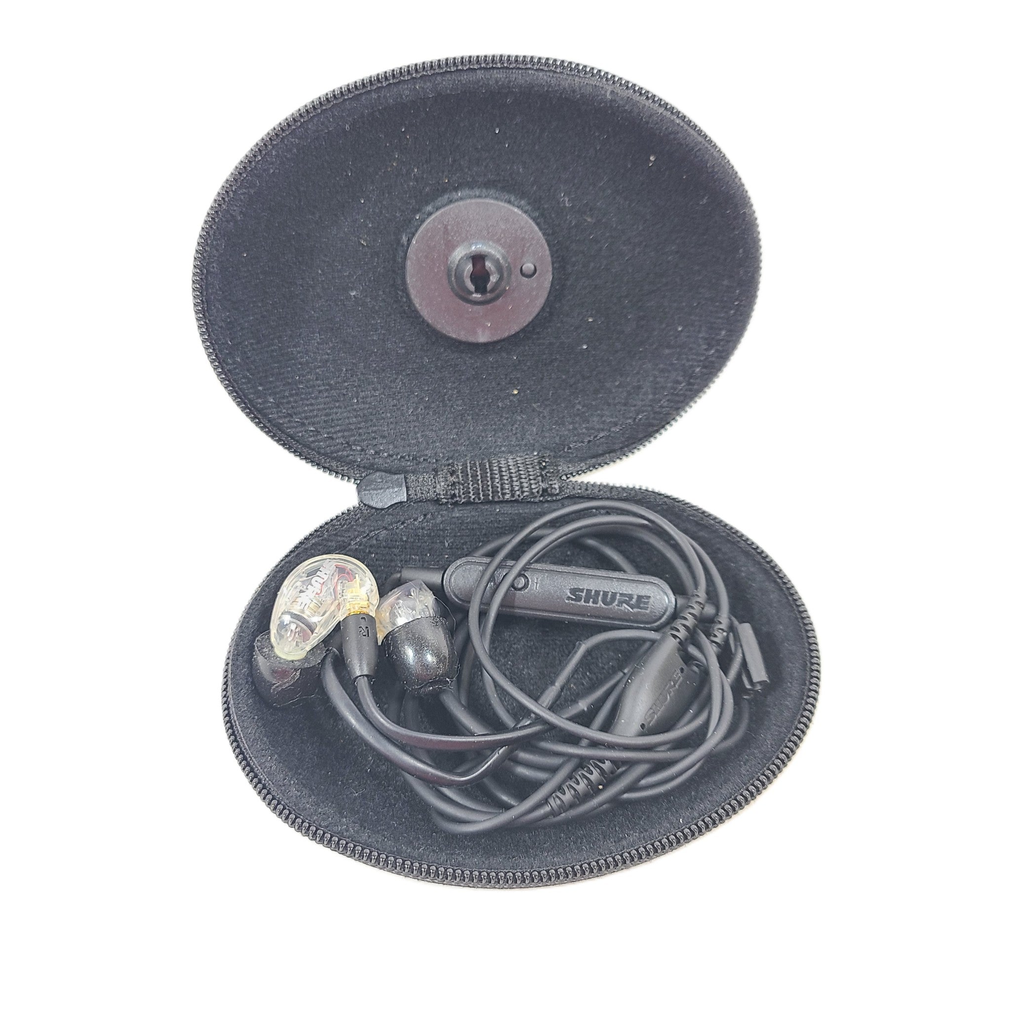 Shure SE215 LiveSound Sound-Isolating Monitor Black Earbuds - Clear BC