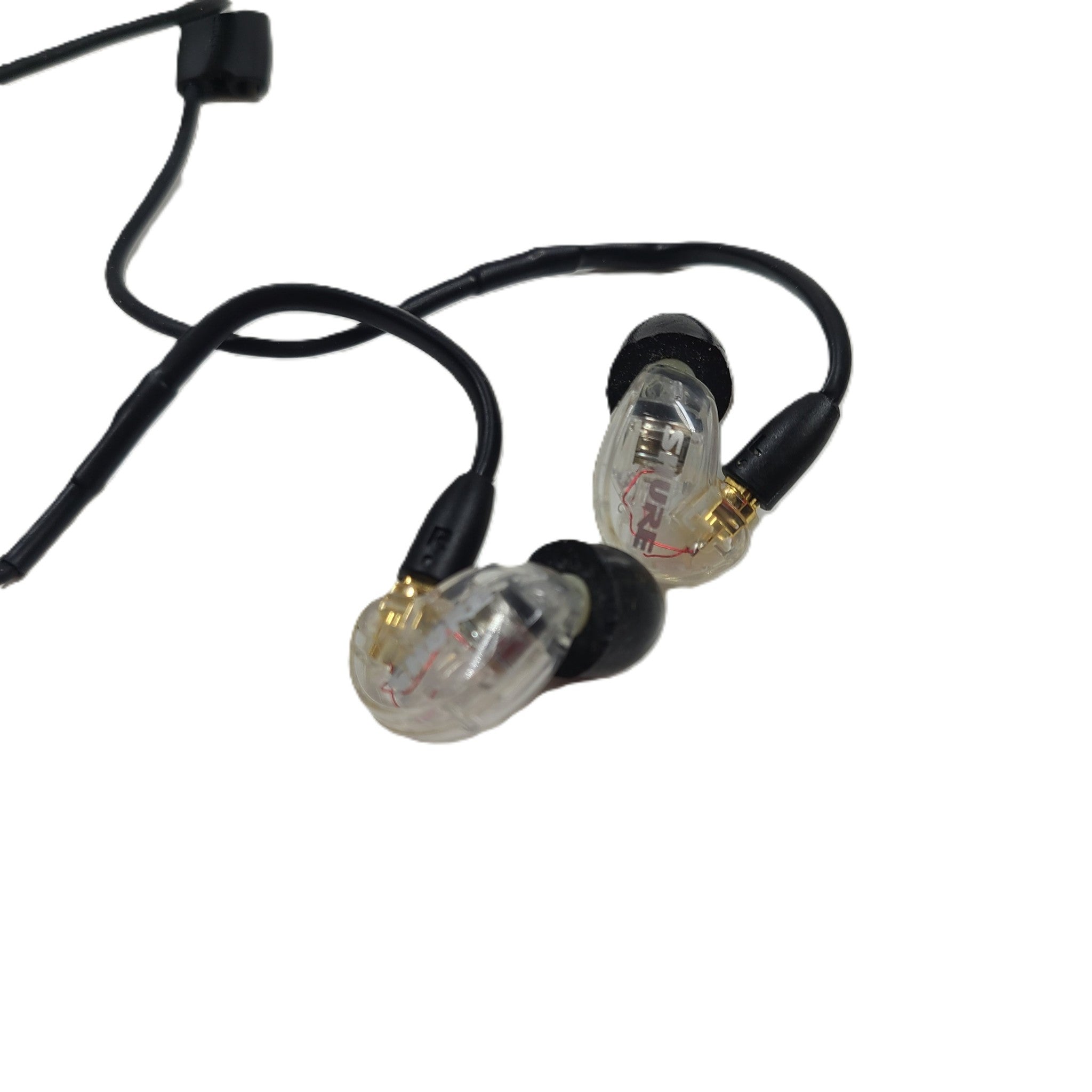 Shure SE215 LiveSound Sound-Isolating Monitor Black Earbuds - Clear BC