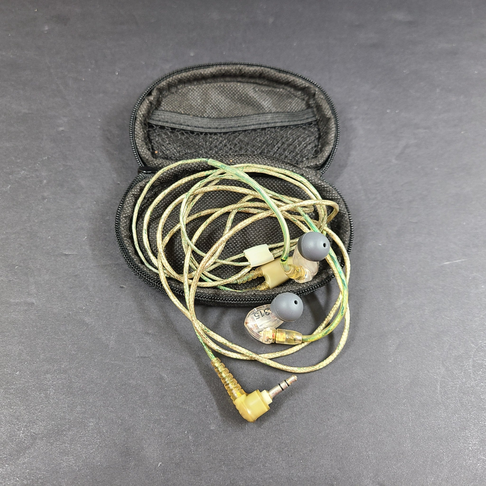 Shure SE315 LiveSound Sound-Isolating In-Ear Monitor Earbuds - Clear