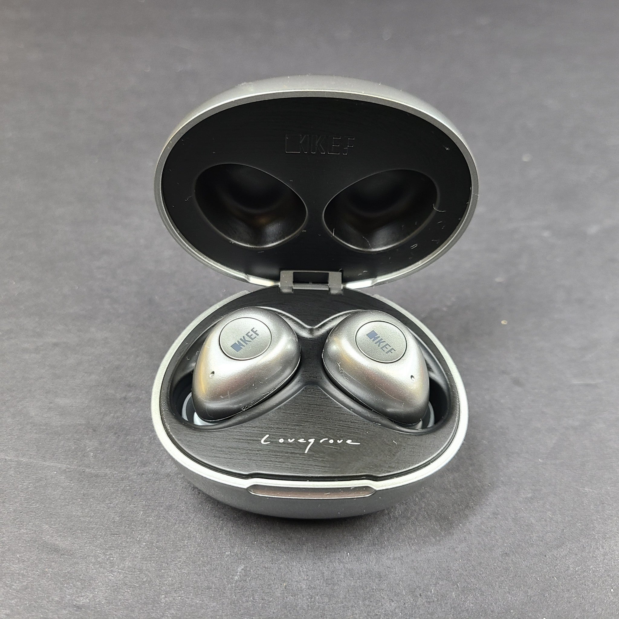 KEF Mu3 Noise Cancelling True Wireless Earphones Earbuds - Aluminium Silve