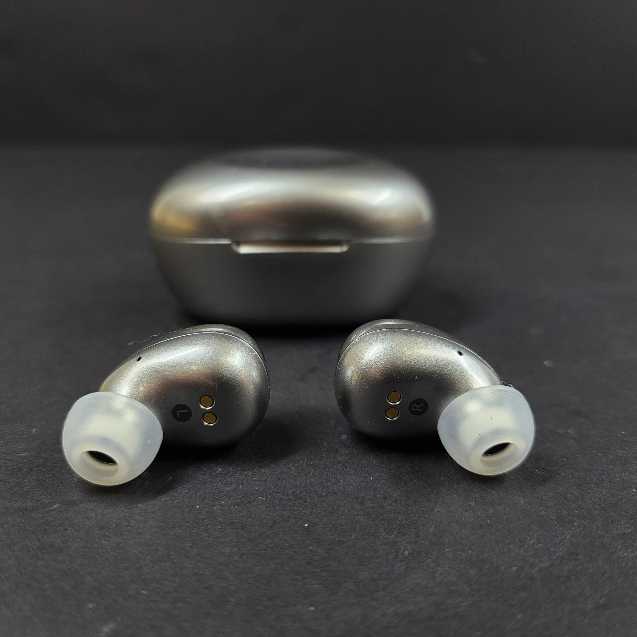 KEF Mu3 Noise Cancelling True Wireless Earphones Earbuds - Aluminium Silve