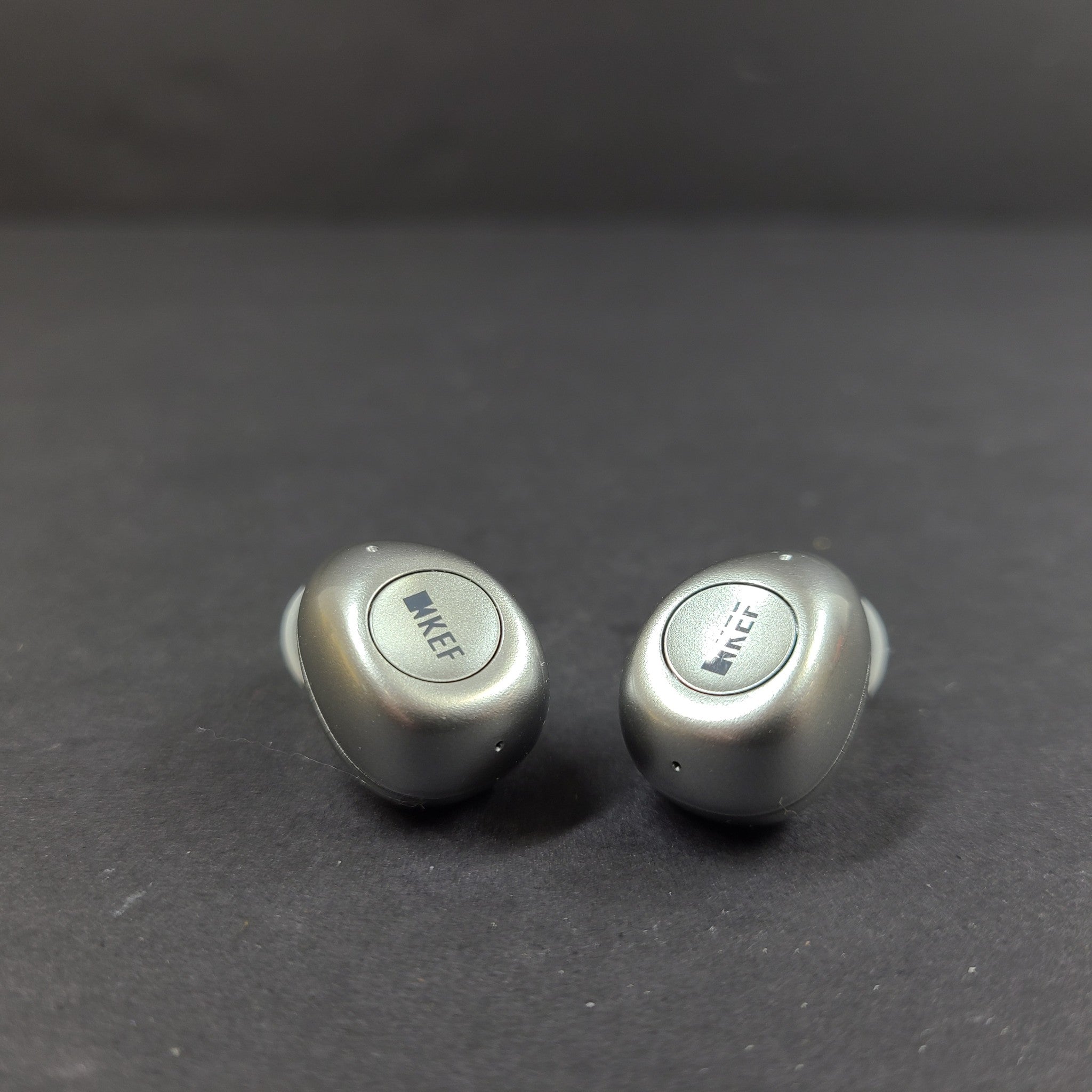 KEF Mu3 Noise Cancelling True Wireless Earphones Earbuds - Aluminium Silve