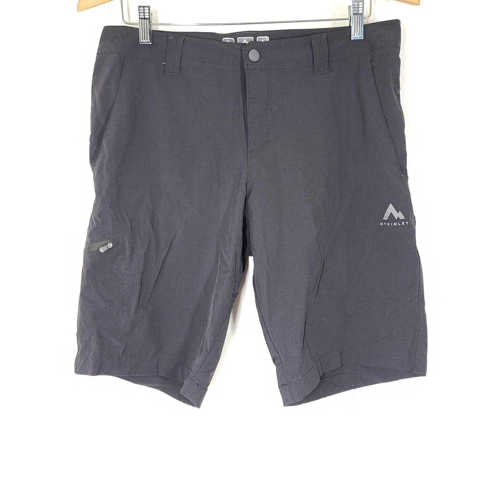 McKinley Men's Cameron II Cycling Shorts Dry Plus Black Sz 32