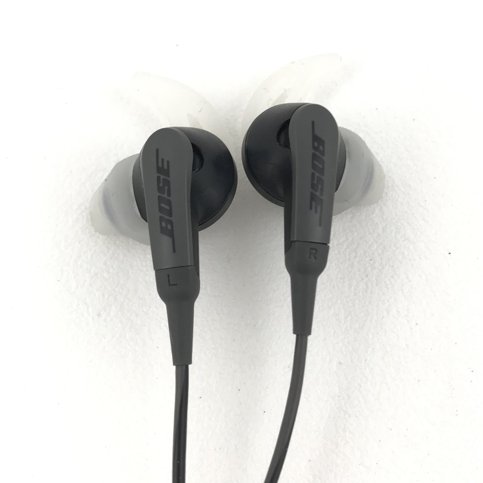 Bose Soundsport In-Ear Wired 3.5mm Earphones with Apple Controls -Charcoal Black