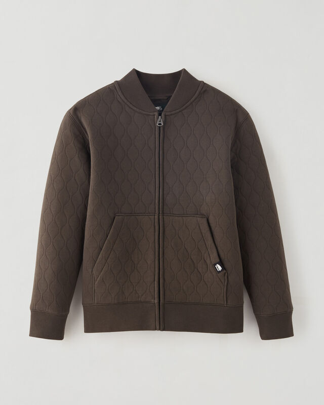Roots Kids Brighton Quilted Flight Jacket Black Olive Sz XXL NEW with Tags