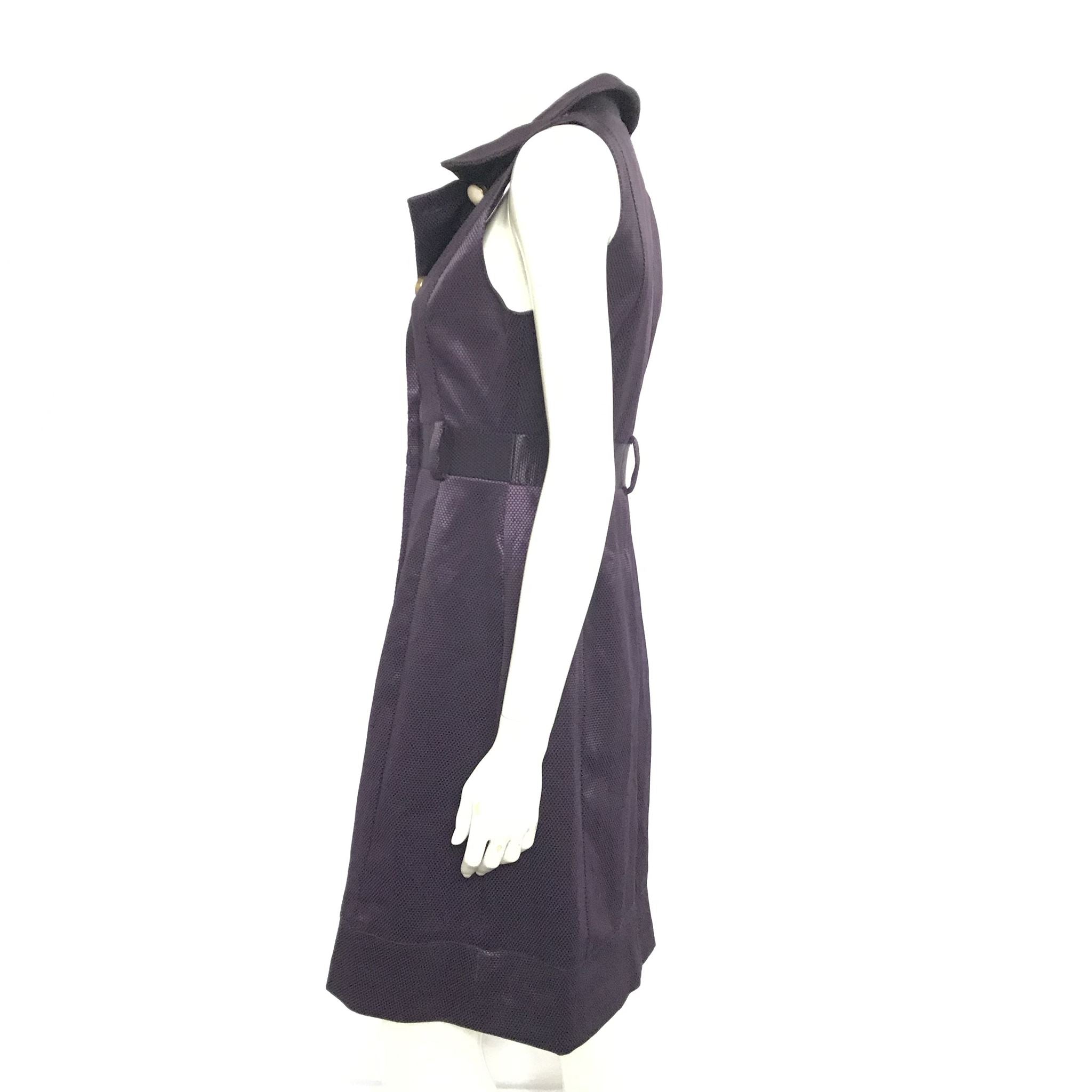 Stella McCartney Sleeveless Purple Dress with Cape EU Sz 40
