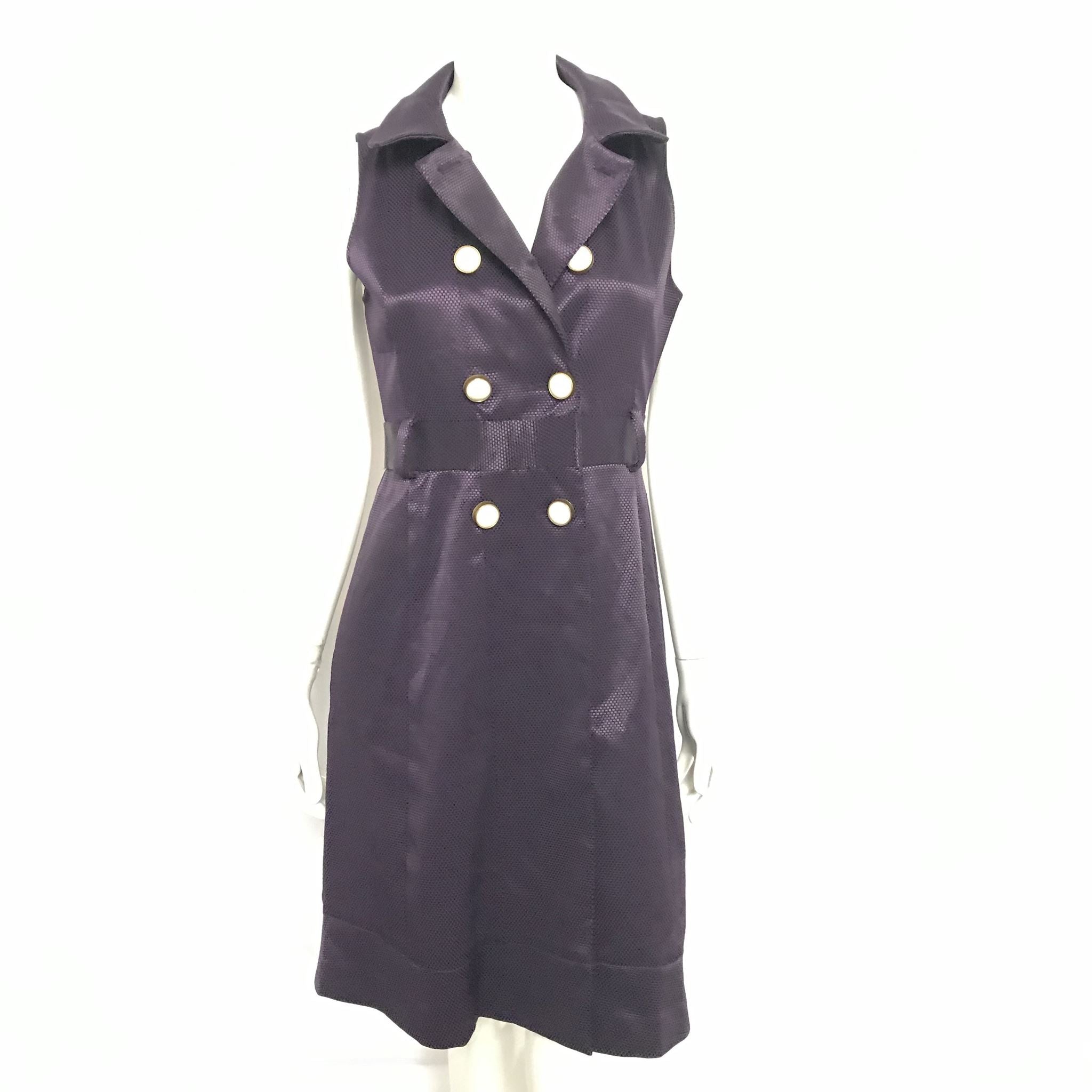 Stella McCartney Sleeveless Purple Dress with Cape EU Sz 40