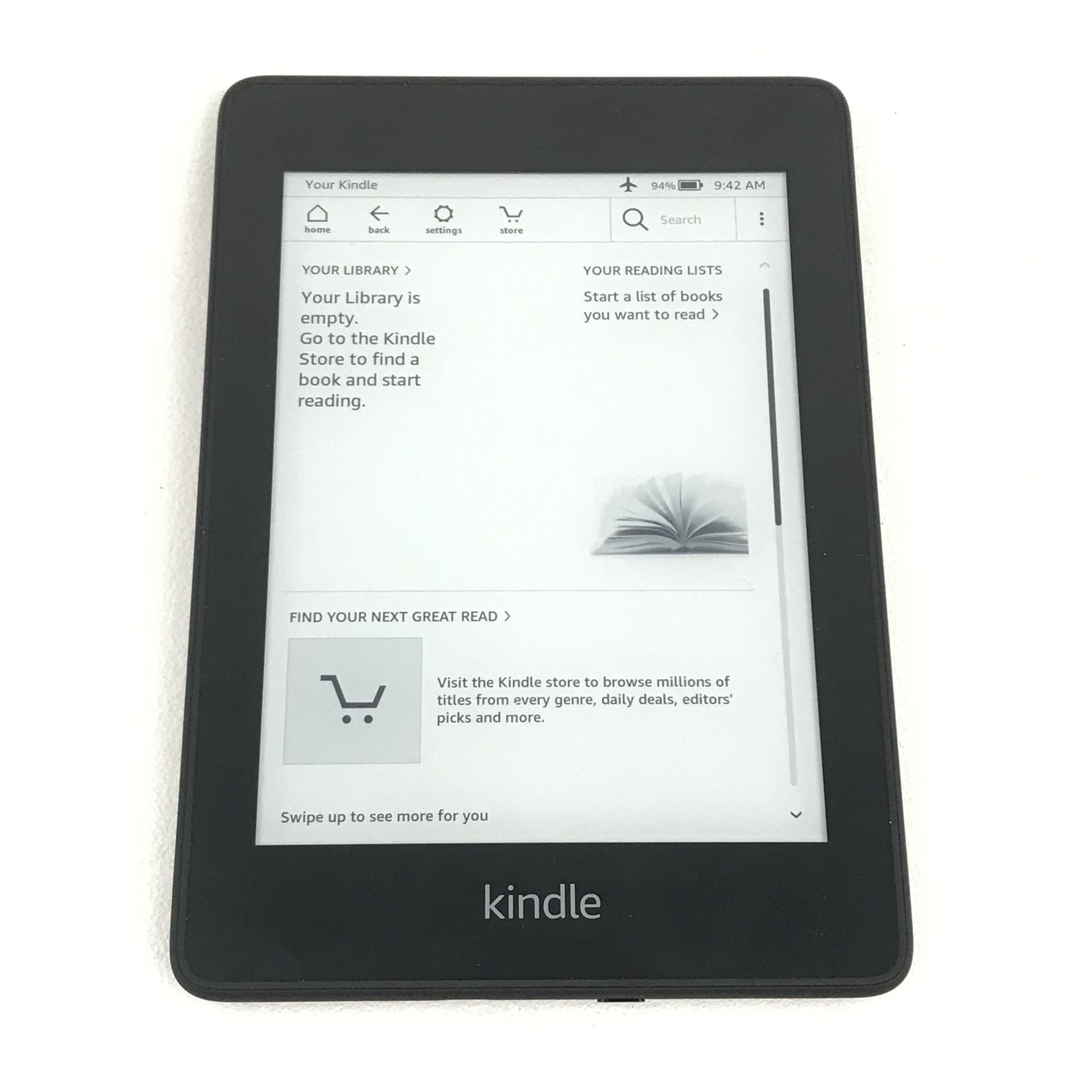 Amazon Kindle Paperwhite 10th Generation 32GB, Wi-Fi, 6" Black - Grade A