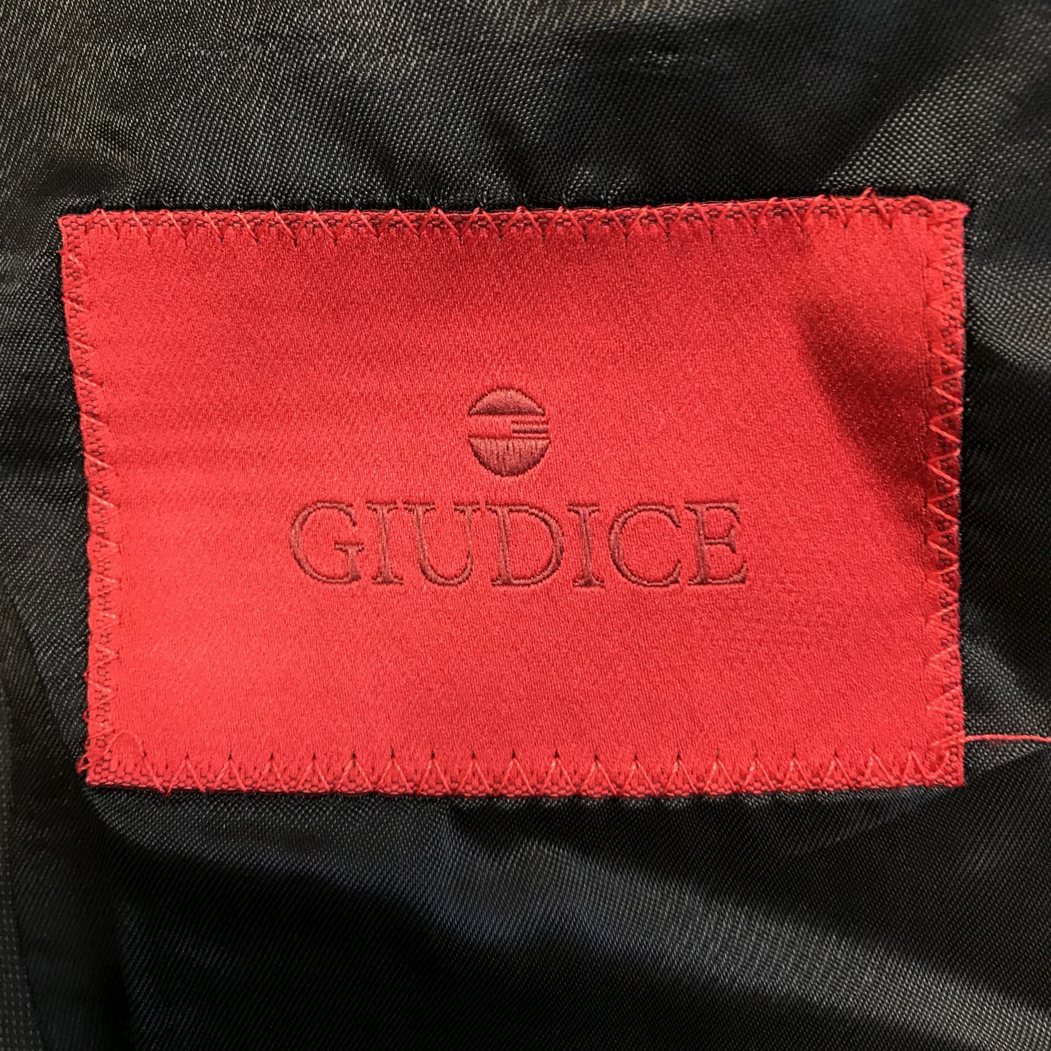 Giudice Men's Suit Jacket Sz 42 & Pants Sz 36 Gray Made in Italy