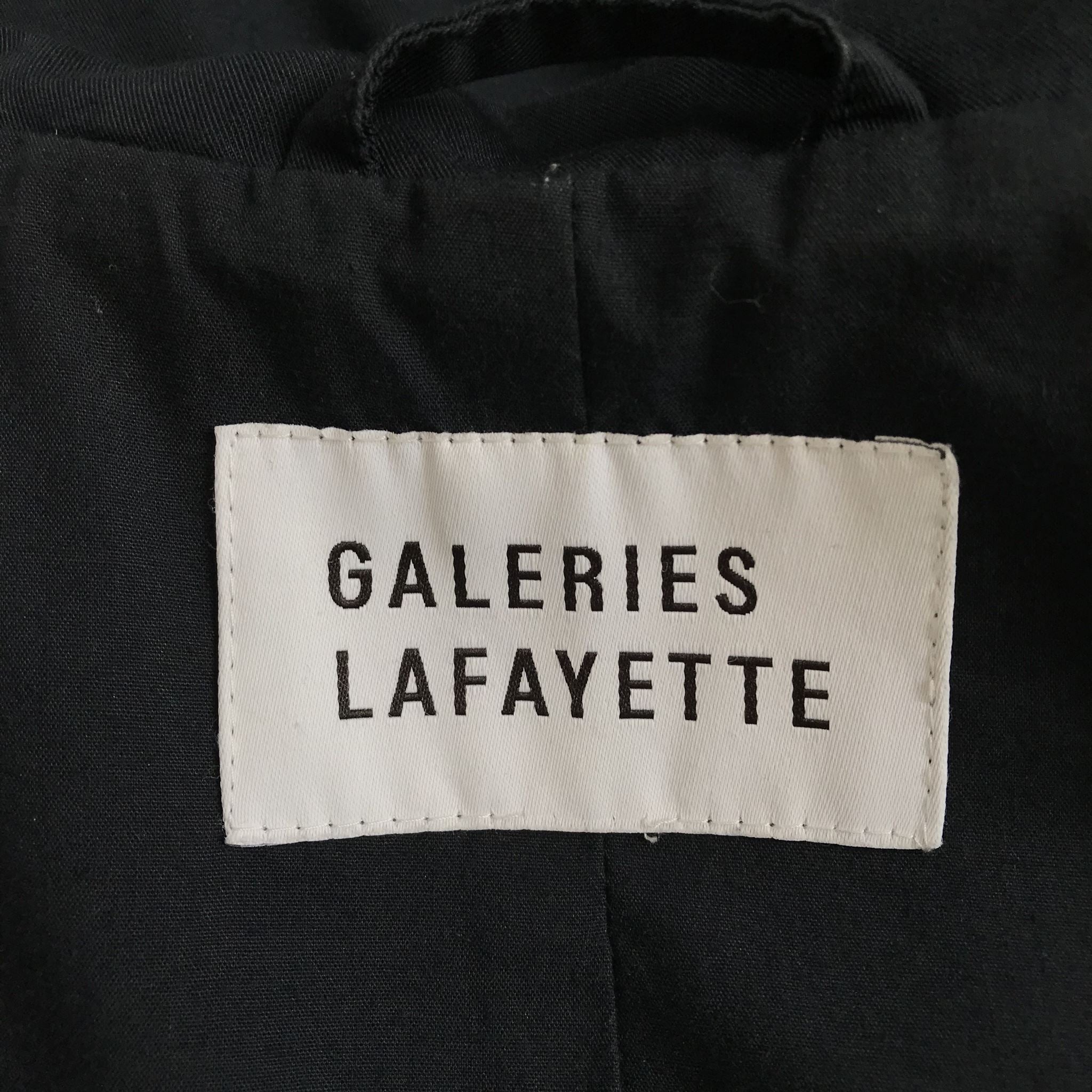 Galeries Lafayette Women's Light Hooded Parka Navy Blue Sz S