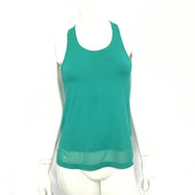 Lululemon Women's Smooth Stride Tank UV Protection Viridian Green Sz 4