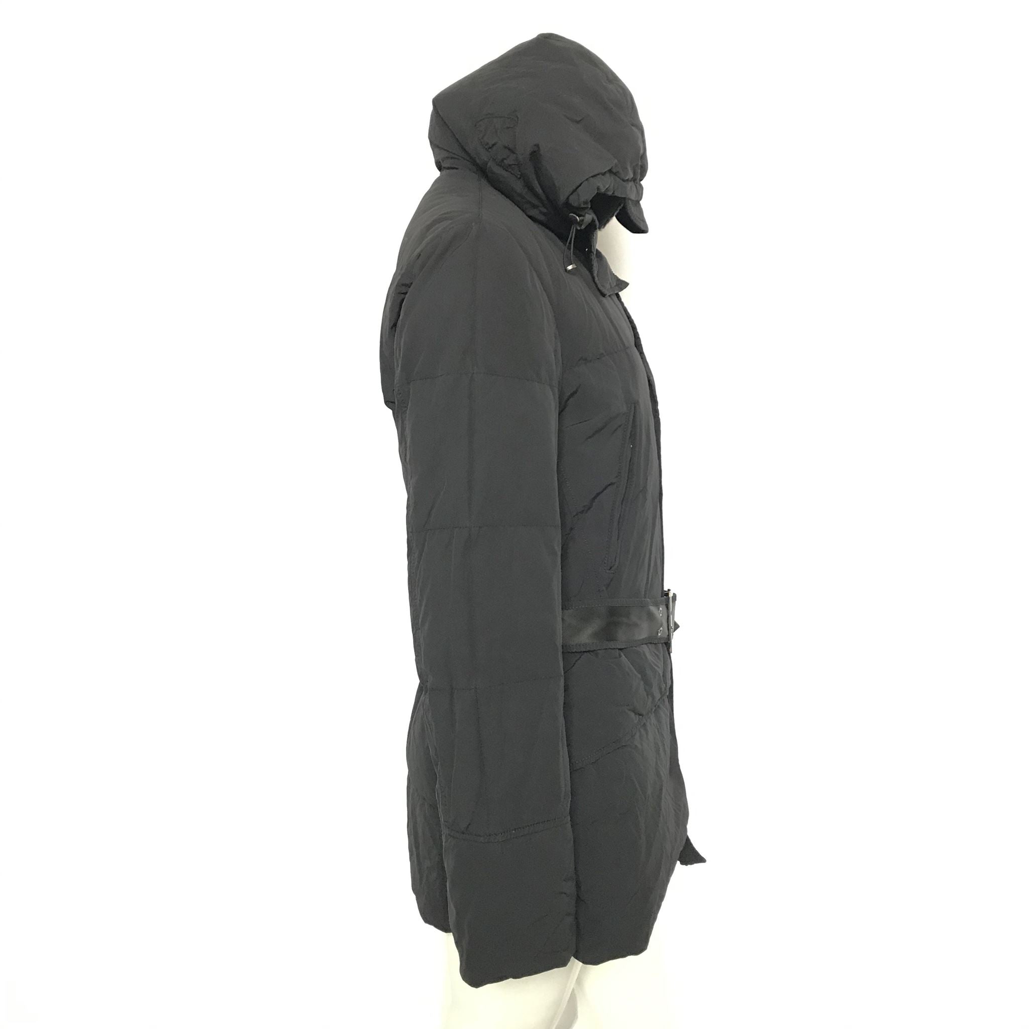 Auth Peuterey Women's Hurricane Down Parka Jacket Coat Navy Blue Sz M