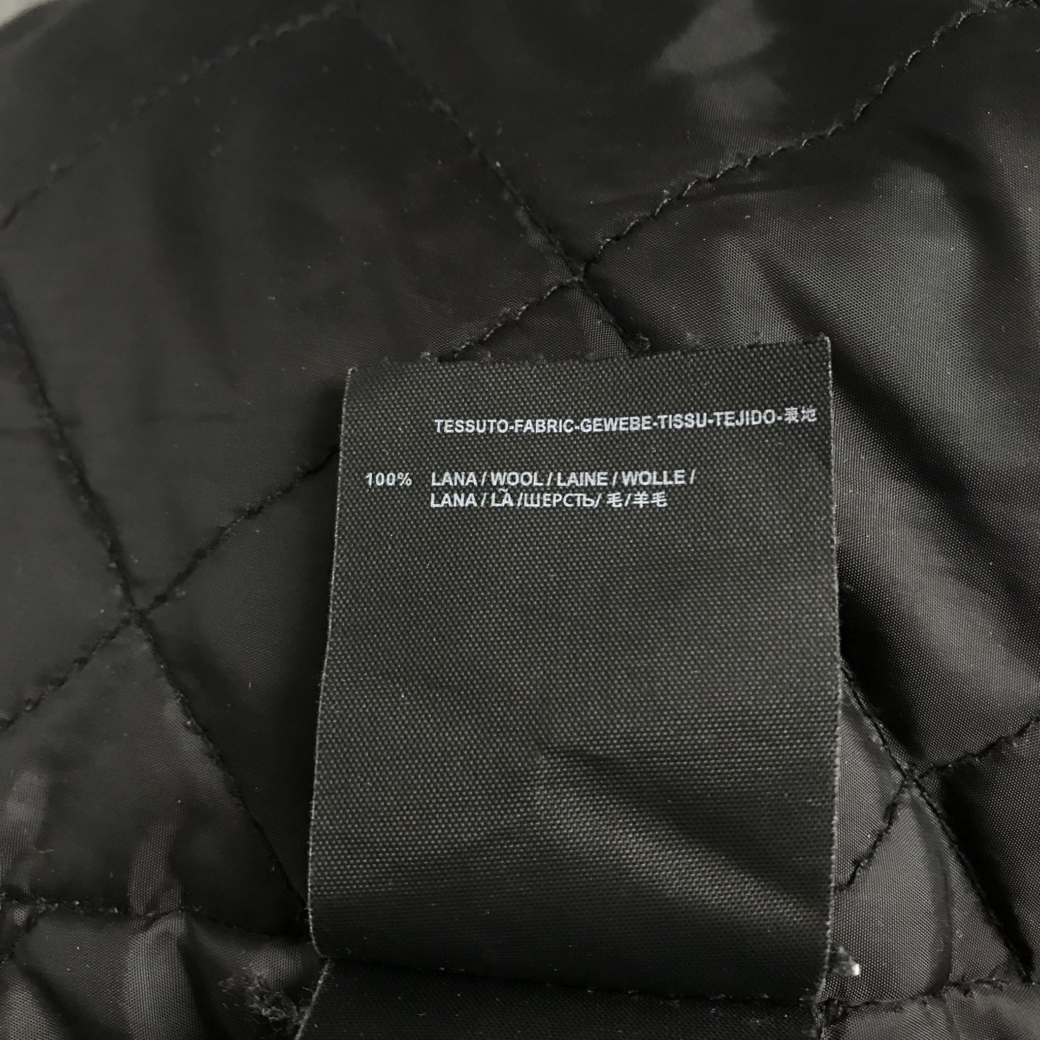Balenciaga Oversize Virgin Wool Logo Jacket US Size 36 / S