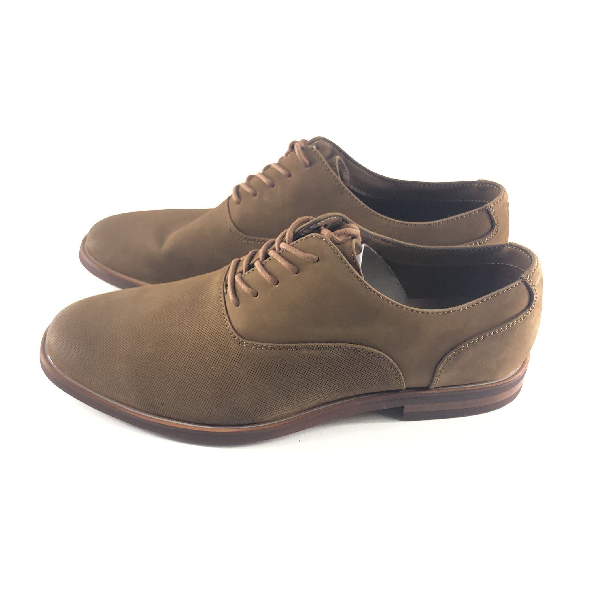Pegabo Men's Bascomb Dress Oxford Leather Shoes Brown Tan Sz 9