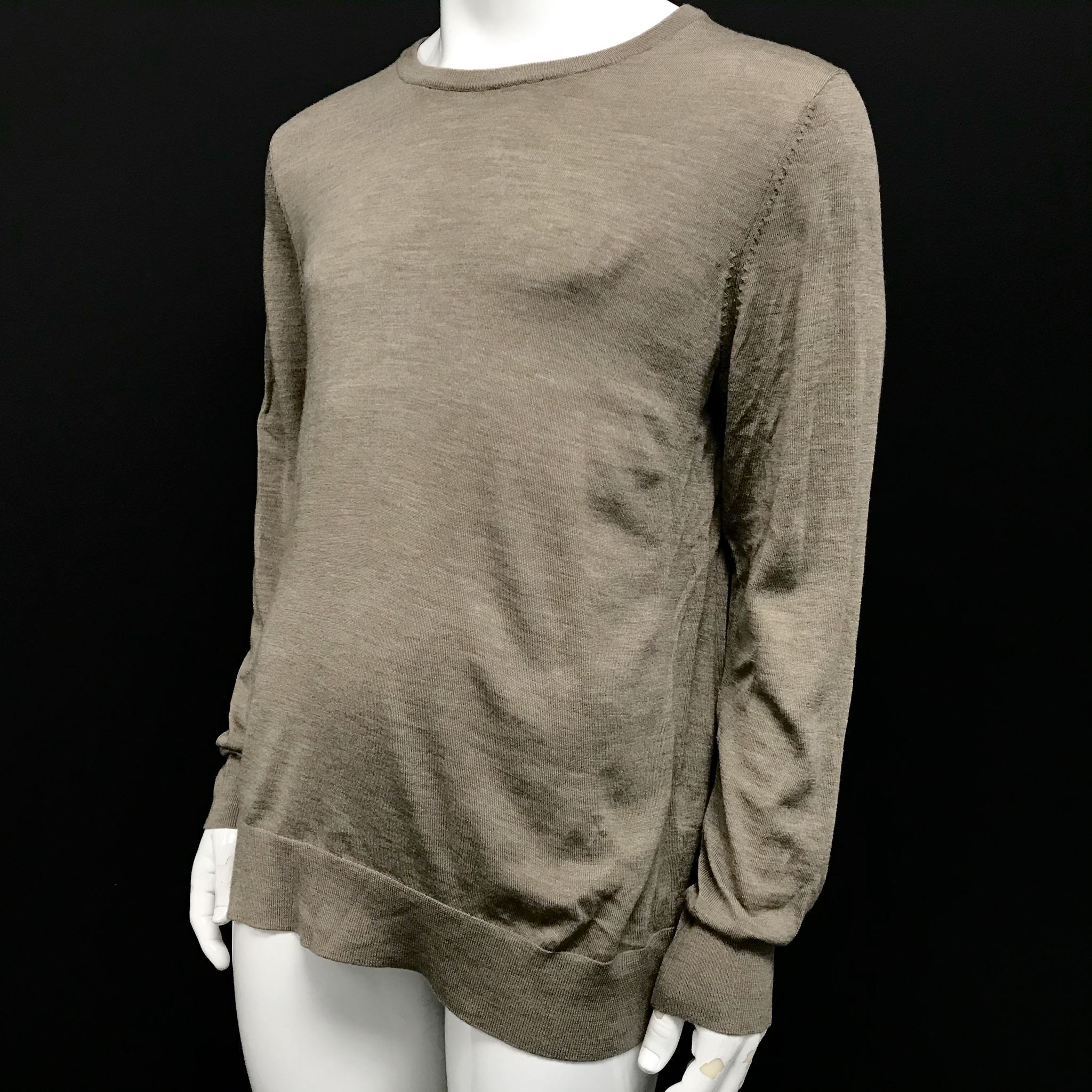 Samsoe Samsoe Men's Loke o-n 3111 Merino Wool Sweater Beige Sz XL