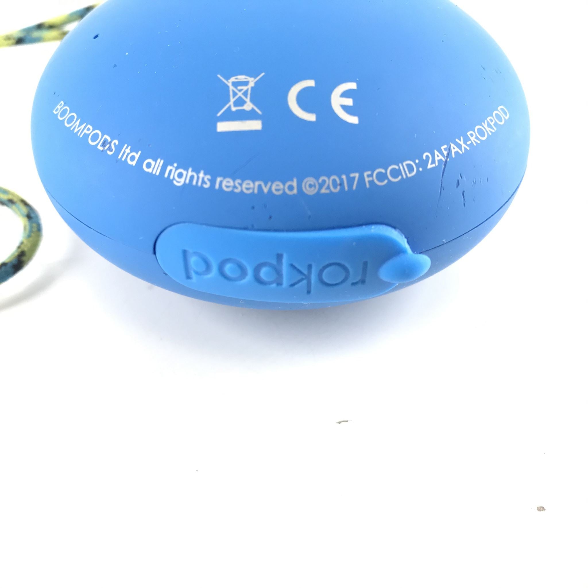 Boompods Rokpod Wireless Portable Speaker Passive Bass Shockproof - Blue