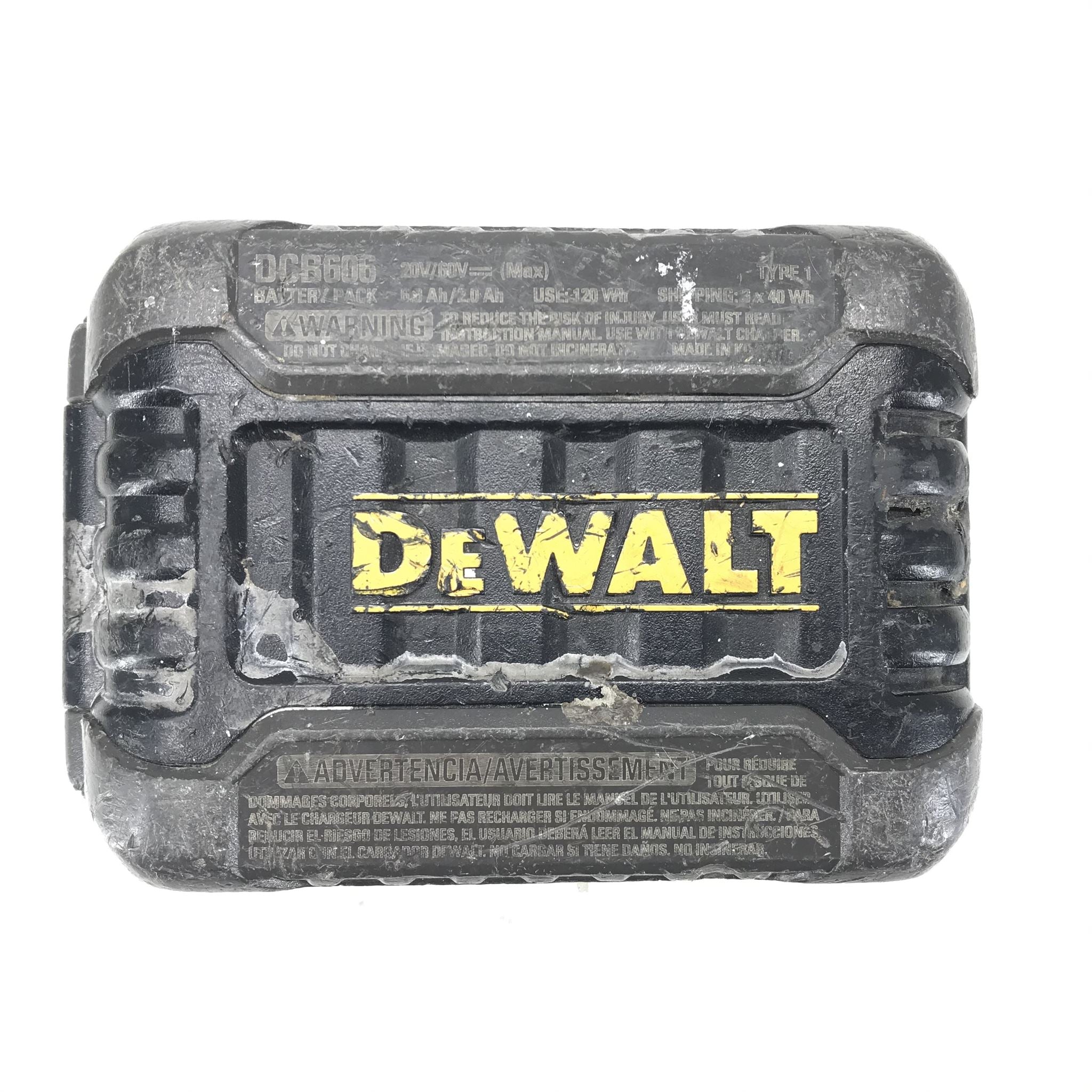 Genuine OEM DeWalt 20v MAX Lithium Ion Rechargeable Battery DCB606 120Wh V1