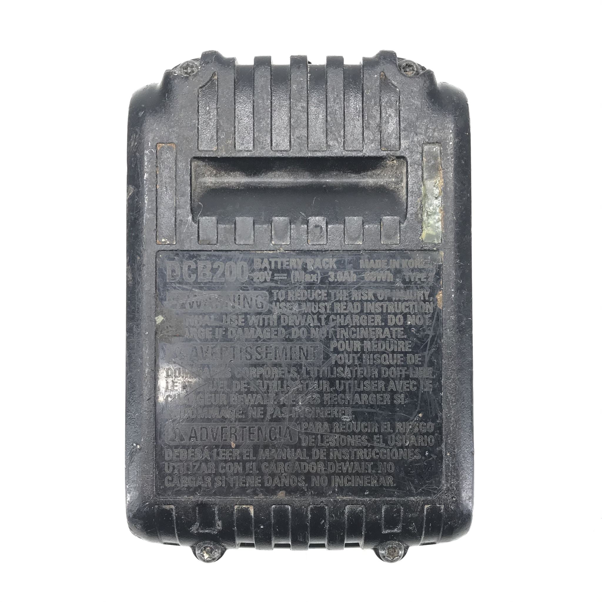 Genuine OEM DeWalt DCB200 20v 3.0Ah 60Wh Max Lithium Ion Rechargeable Battery V1