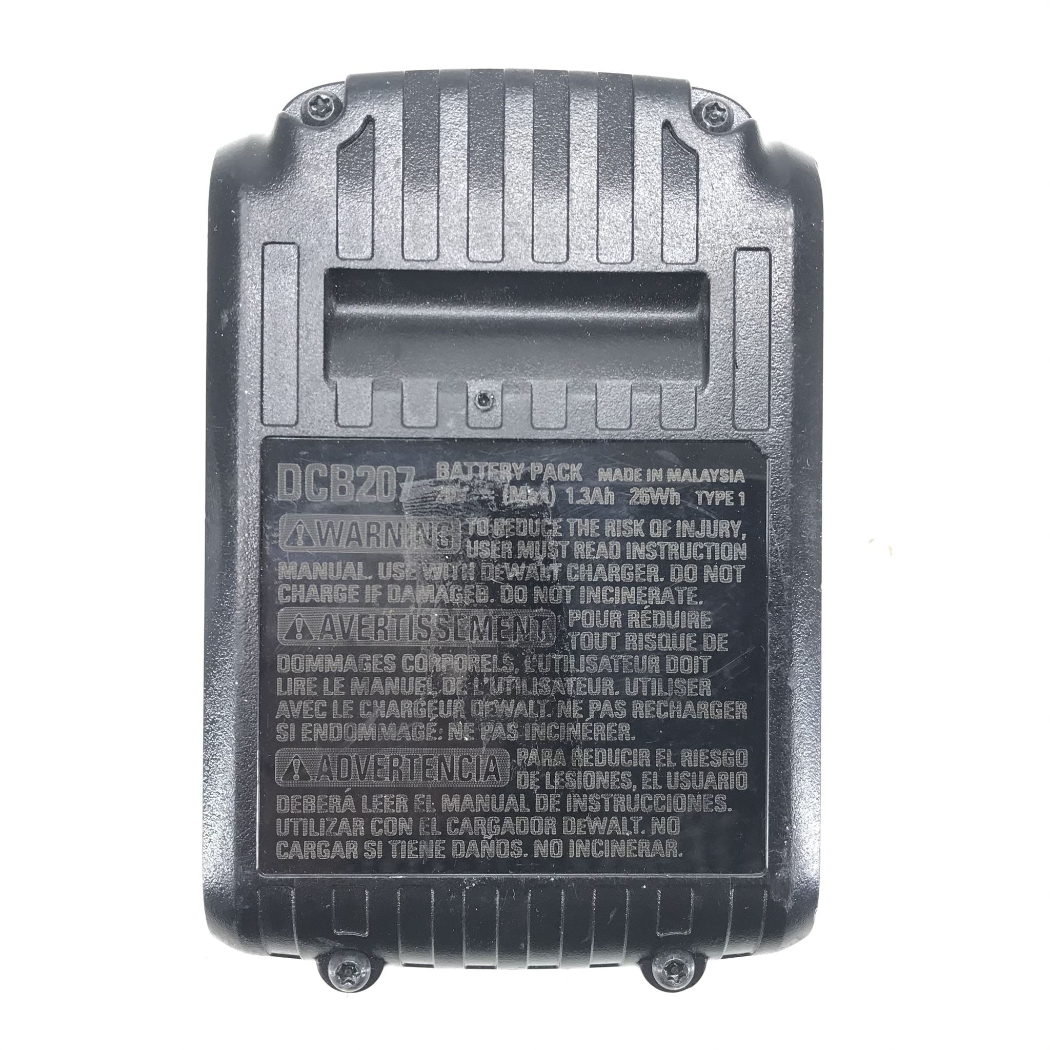 DeWalt DCB207 20v 1.3Ah 25Wh Max Lithium Ion Rechargeable Battery