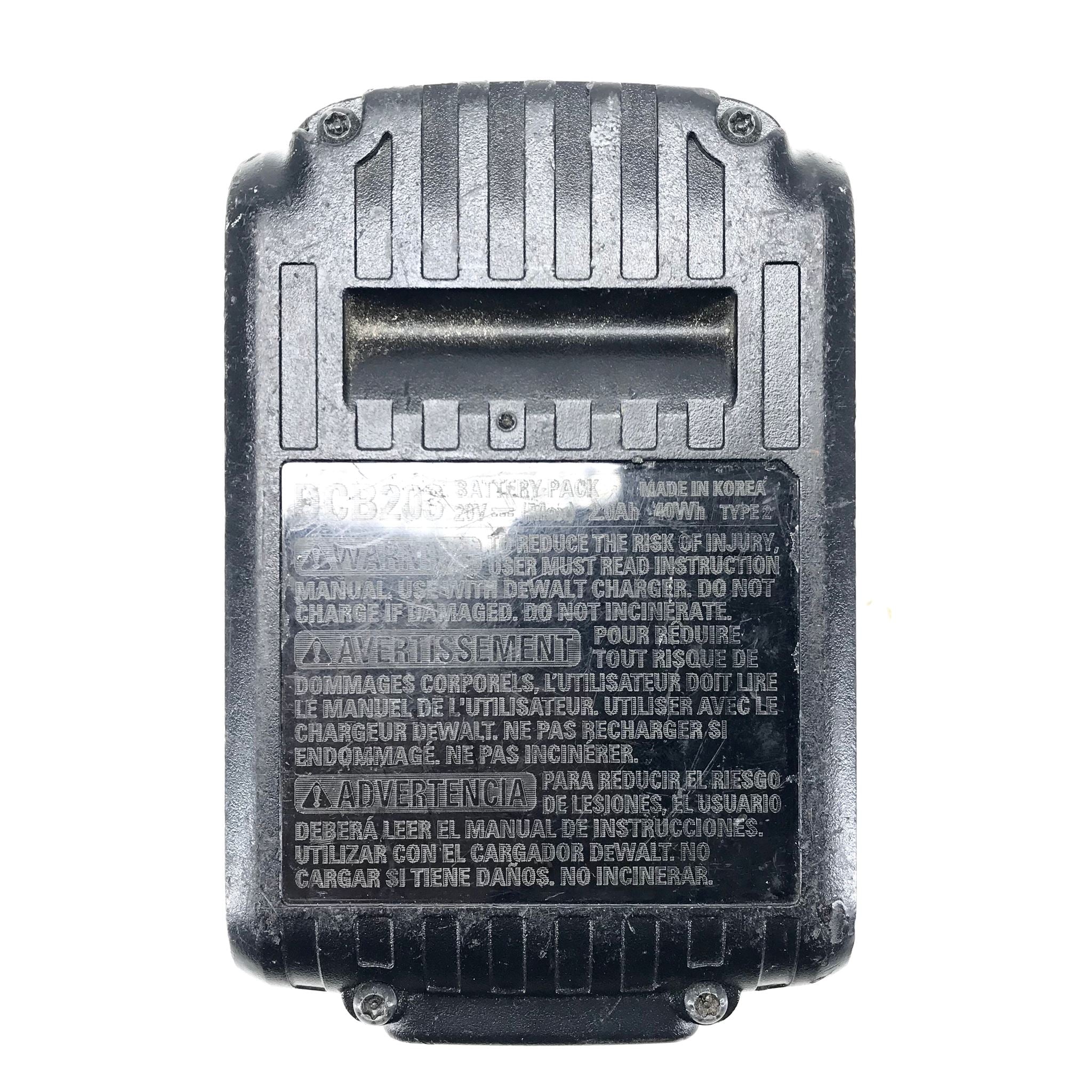 2 x Genuine OEM DeWalt 20v Max Lithium Ion Rechargeable Battery DCB203 40Wh