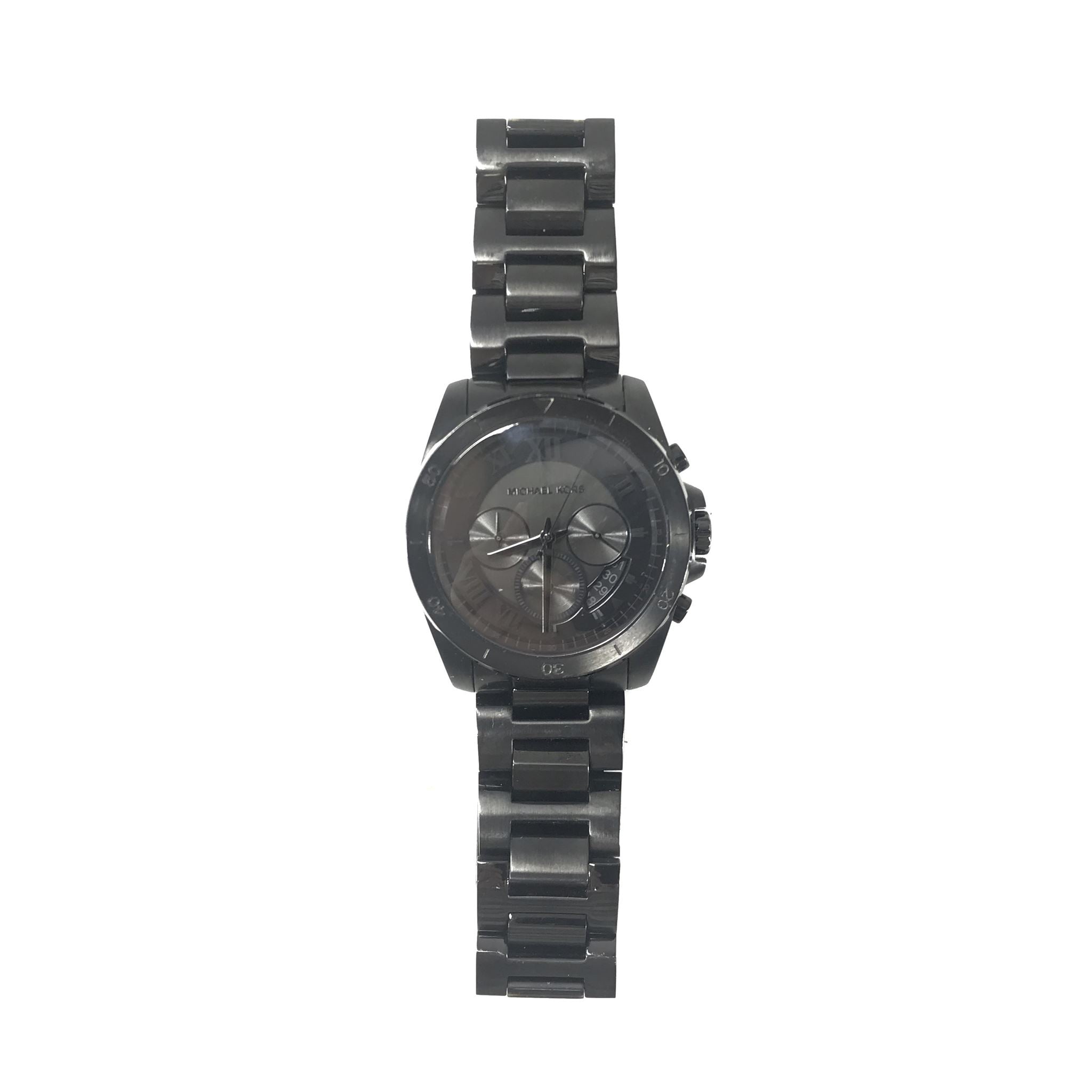 Michael Kors Men's Brecken Chronograph Blackout 44MM Watch MK8482