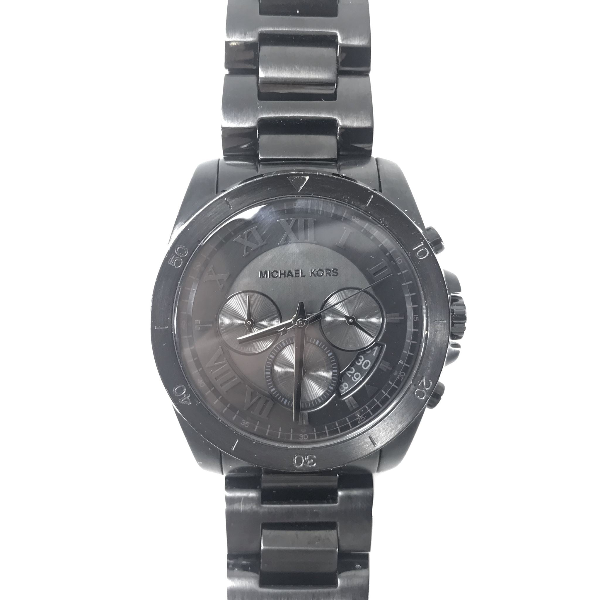 Michael Kors Men's Brecken Chronograph Blackout 44MM Watch MK8482