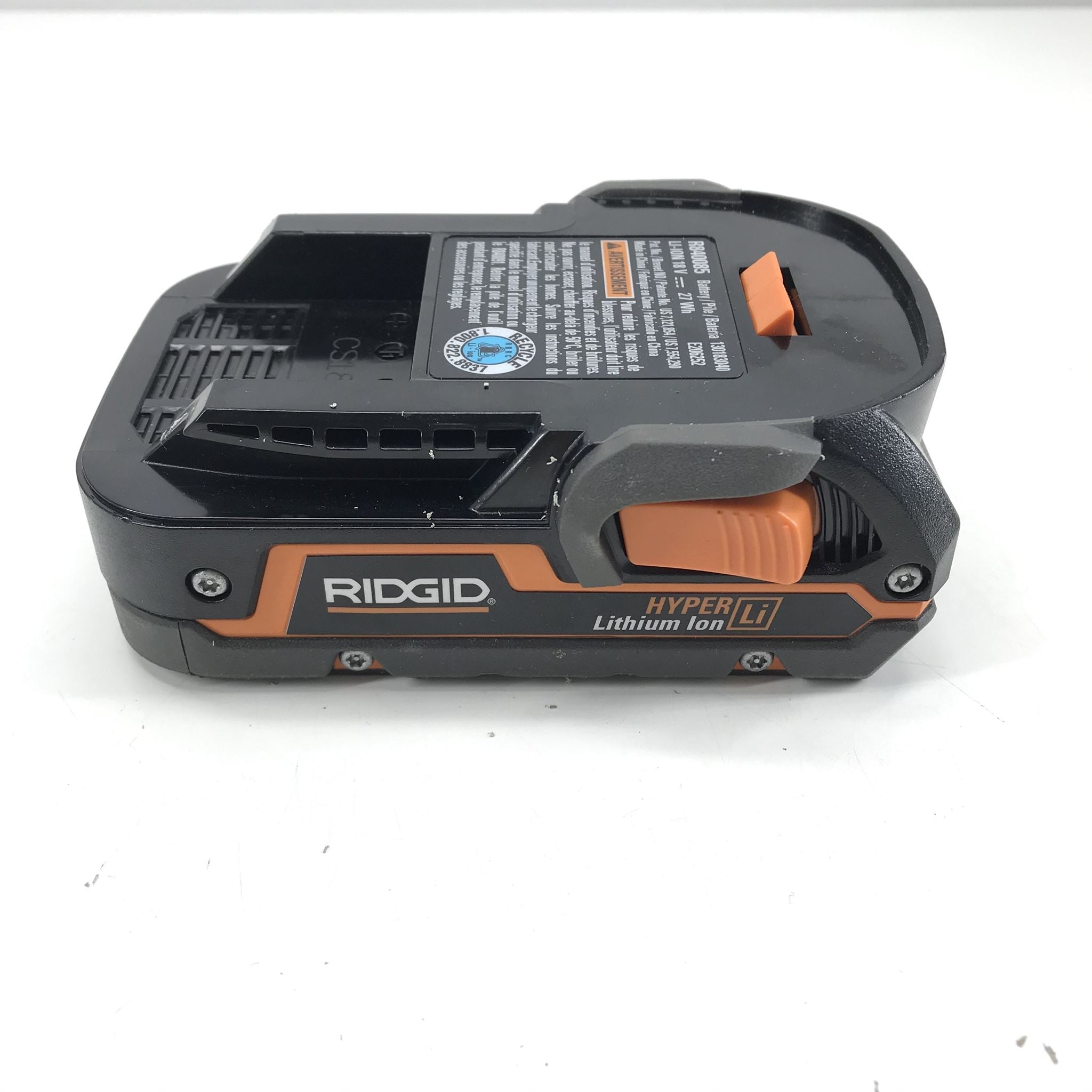 Ridgid R840085 18V Hyper Lithium Ion Rechargeable Battery 27 Wh