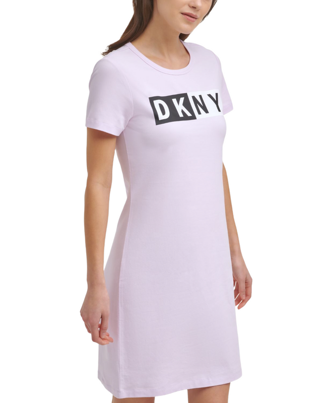 DKNY Womens Sport Logo T-Shirt Dress Red or Pink
