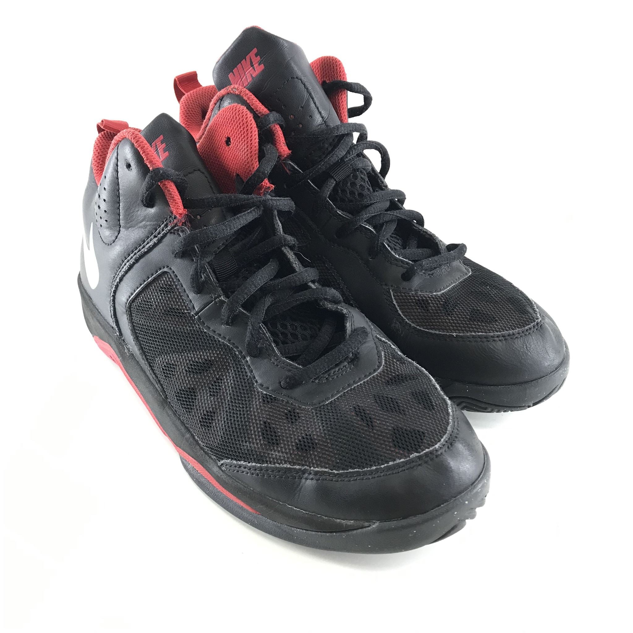 Nike Kids' Dual Fusion BB Basketball Shoes Black Red 537574-001 Sz 6.5Y