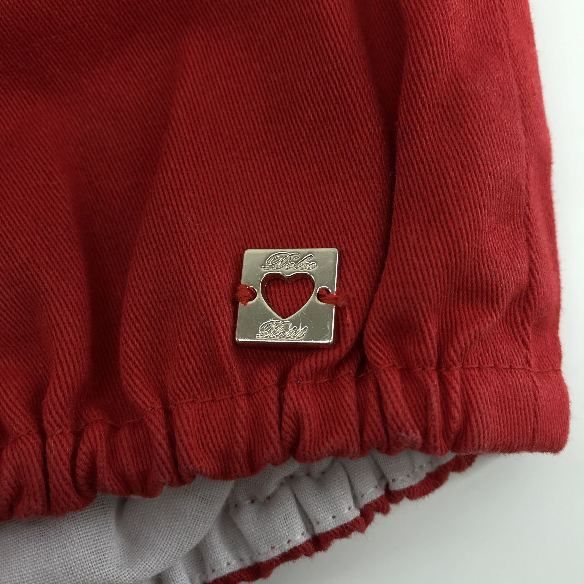Dolce Petit Spanish Red Bloomers Style Ruffle Shorts Girls' Size 4 Years