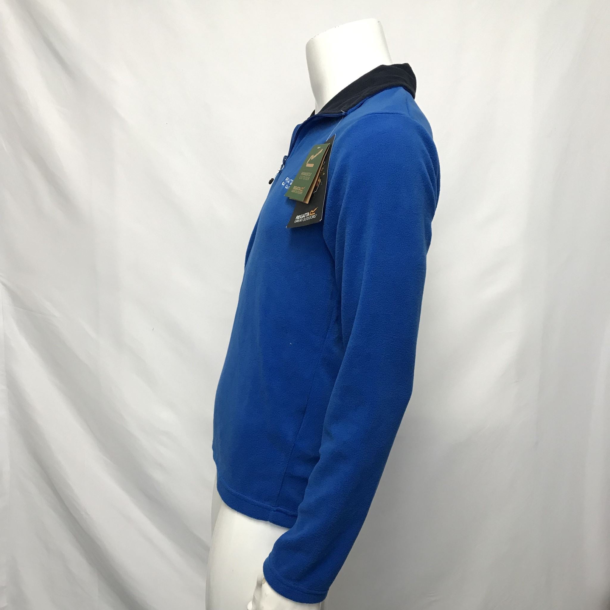Regatta Great Outdoors Men's Quarter Zip Fleece Sweater Bright Blue Sz S