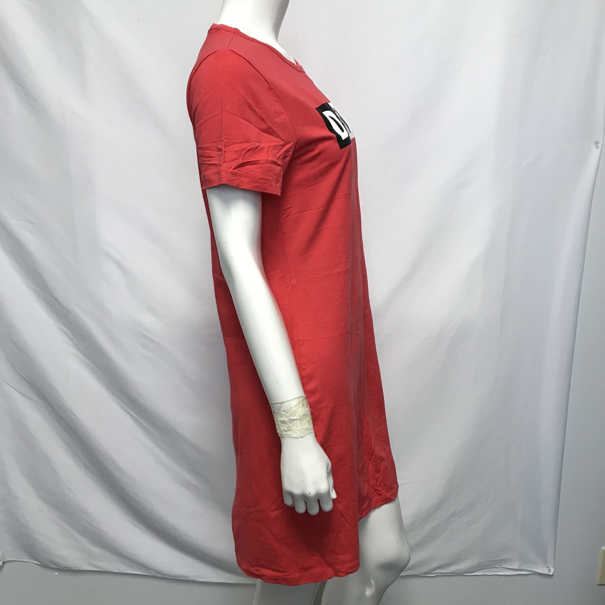 DKNY Womens Sport Logo T-Shirt Dress Red or Pink